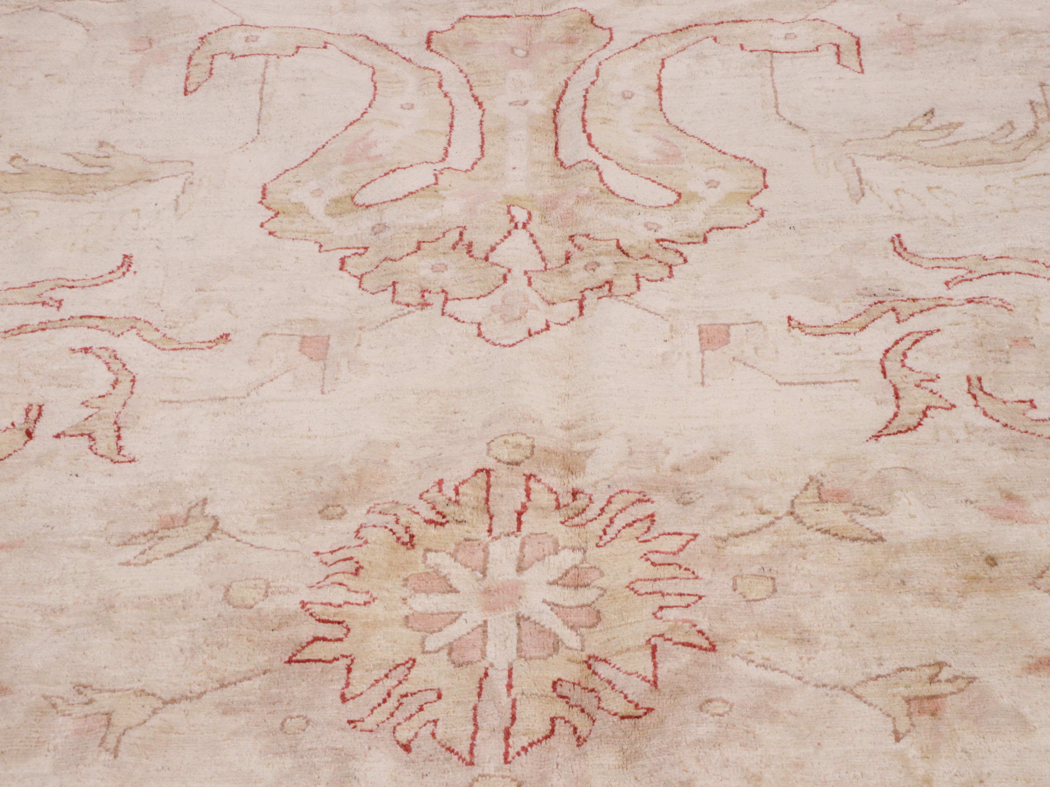 12' x 17'8 Hand-Knotted Pakistani Peshawar Room-Sized Rug