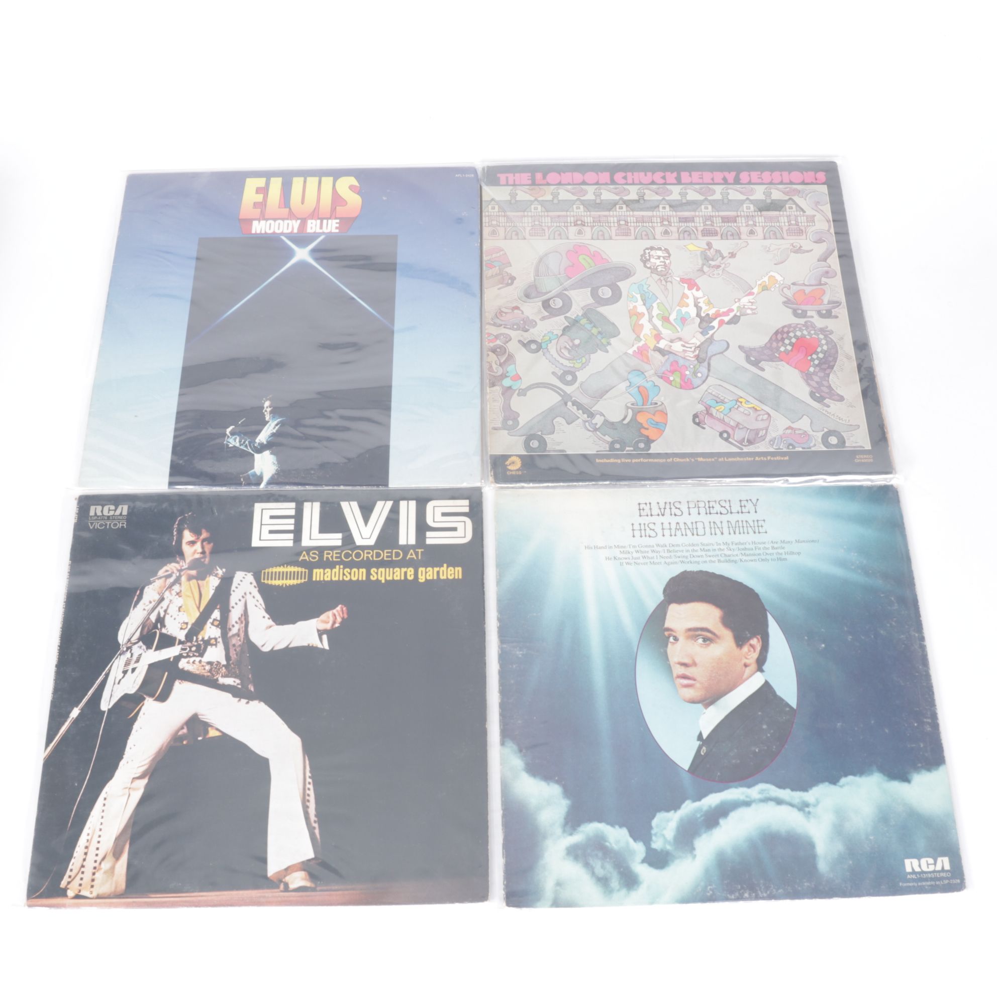 Elvis, Chuck Berry, Chubby Checker, Buddy Holly, and More Records