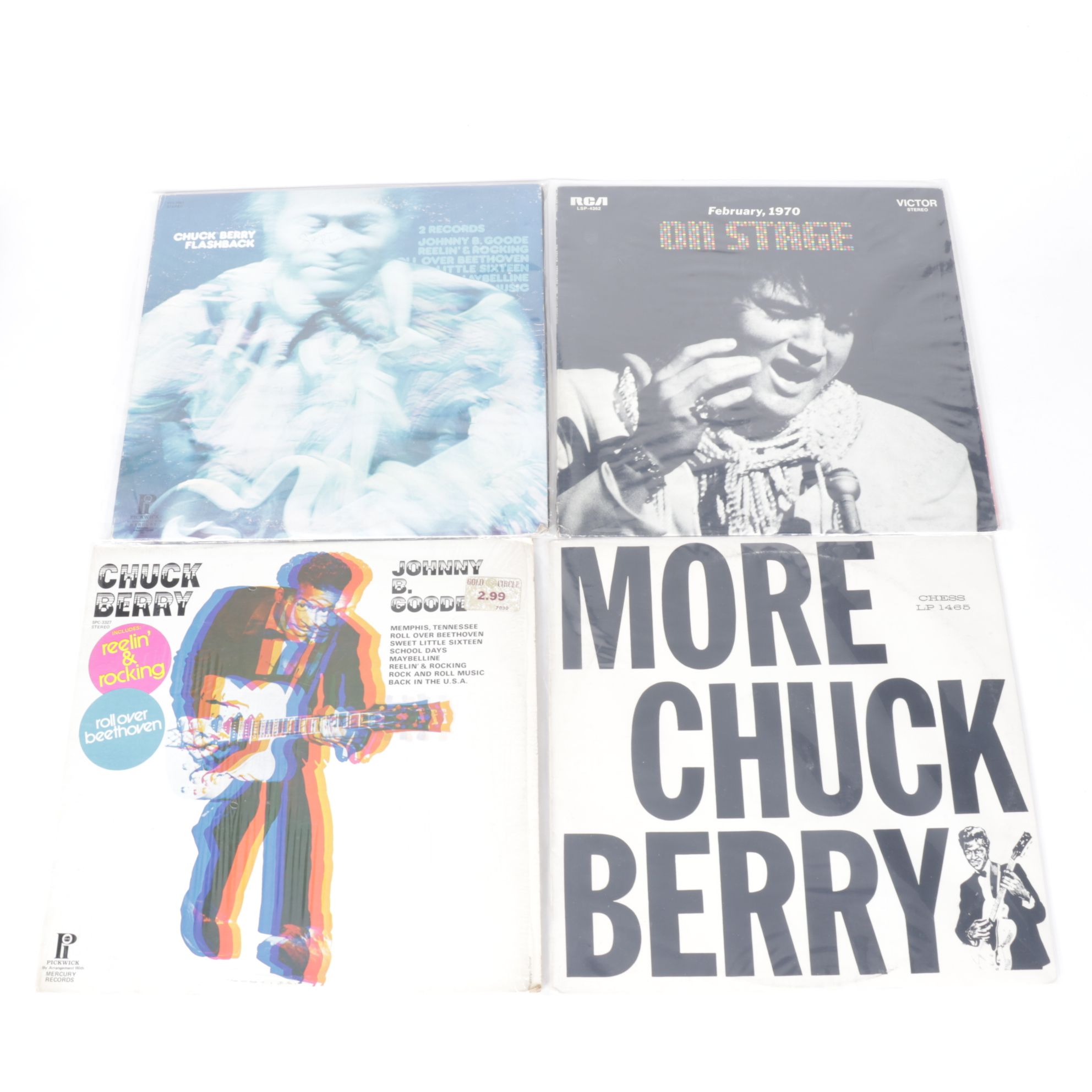 Elvis, Chuck Berry, Chubby Checker, Buddy Holly, and More Records
