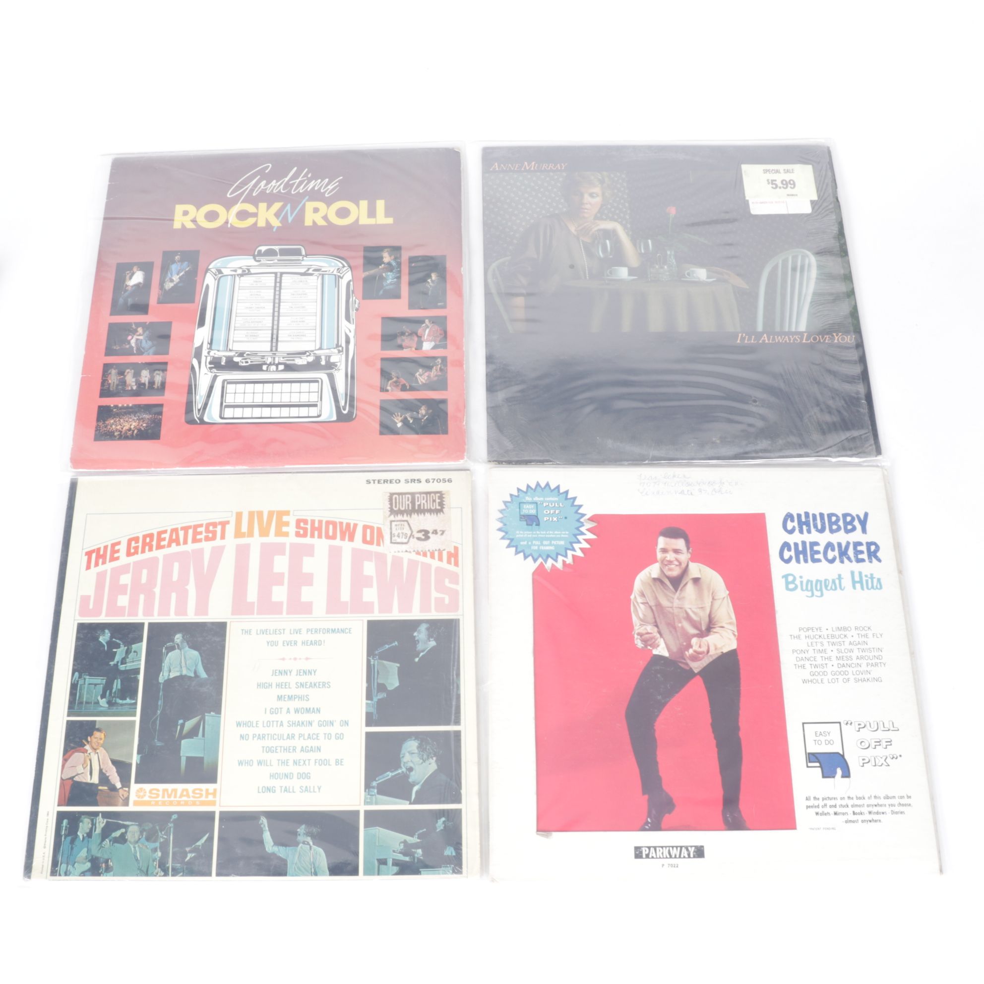 Elvis, Chuck Berry, Chubby Checker, Buddy Holly, and More Records