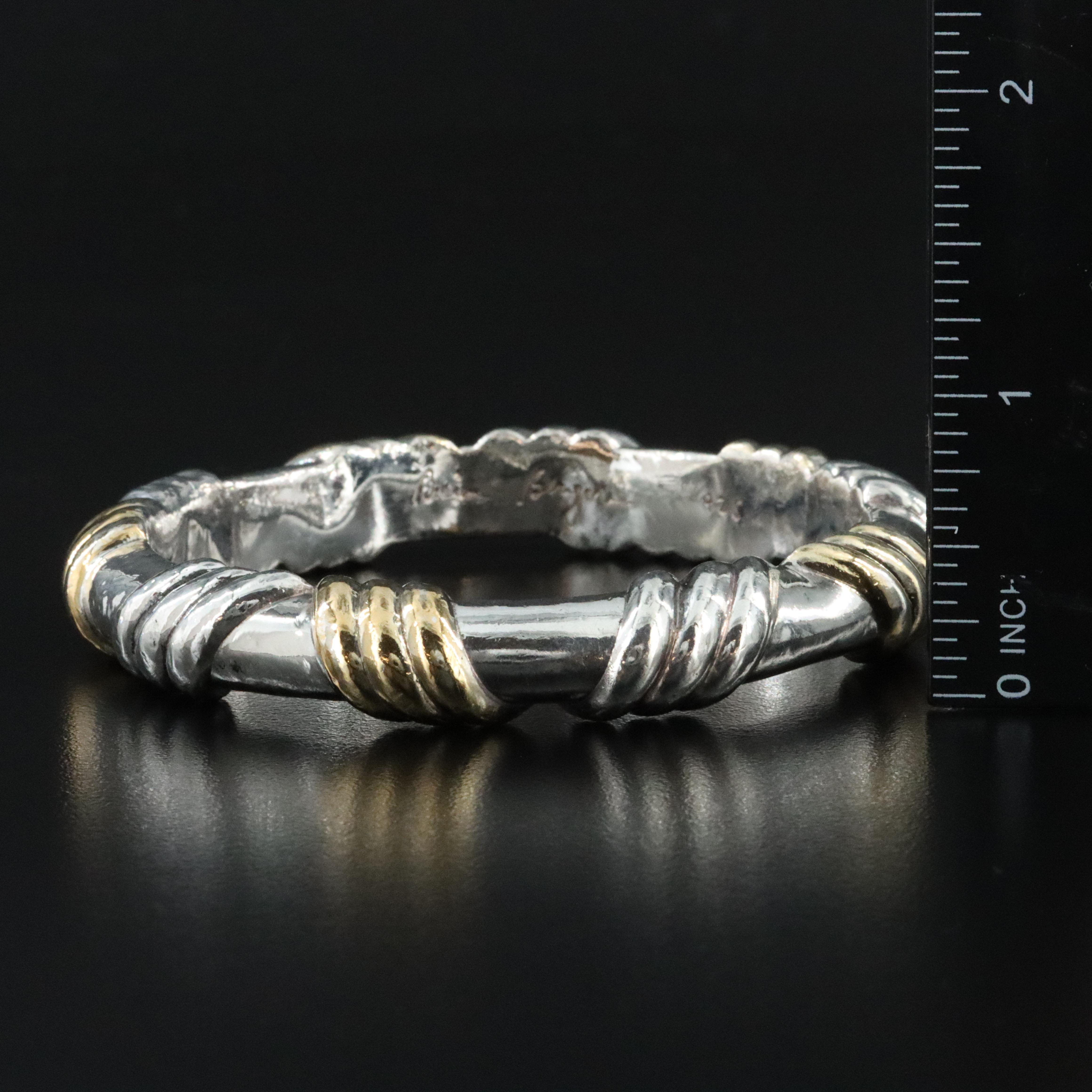Electroformed Two-Tone Bangle