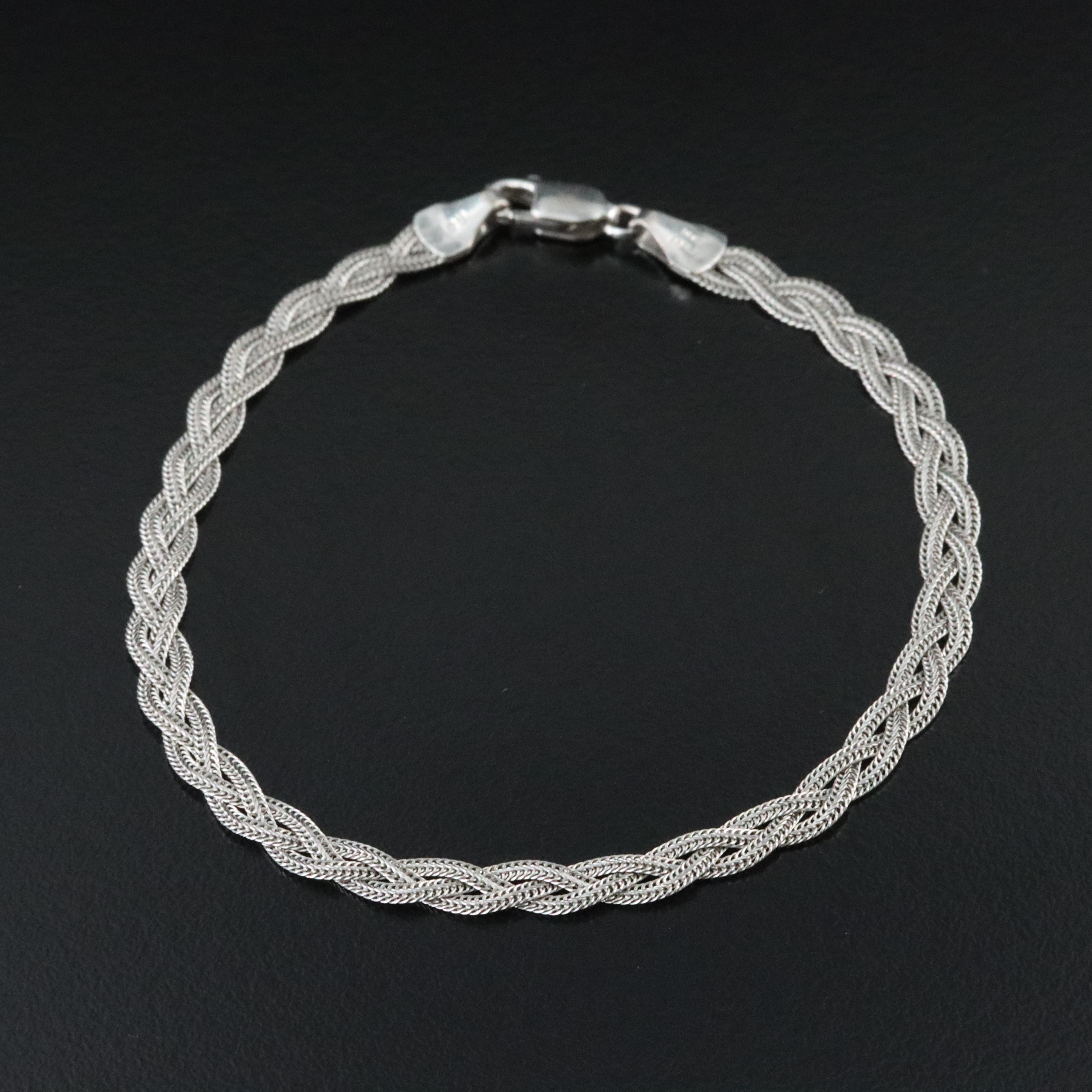 14K Braided Fancy Link Bracelet