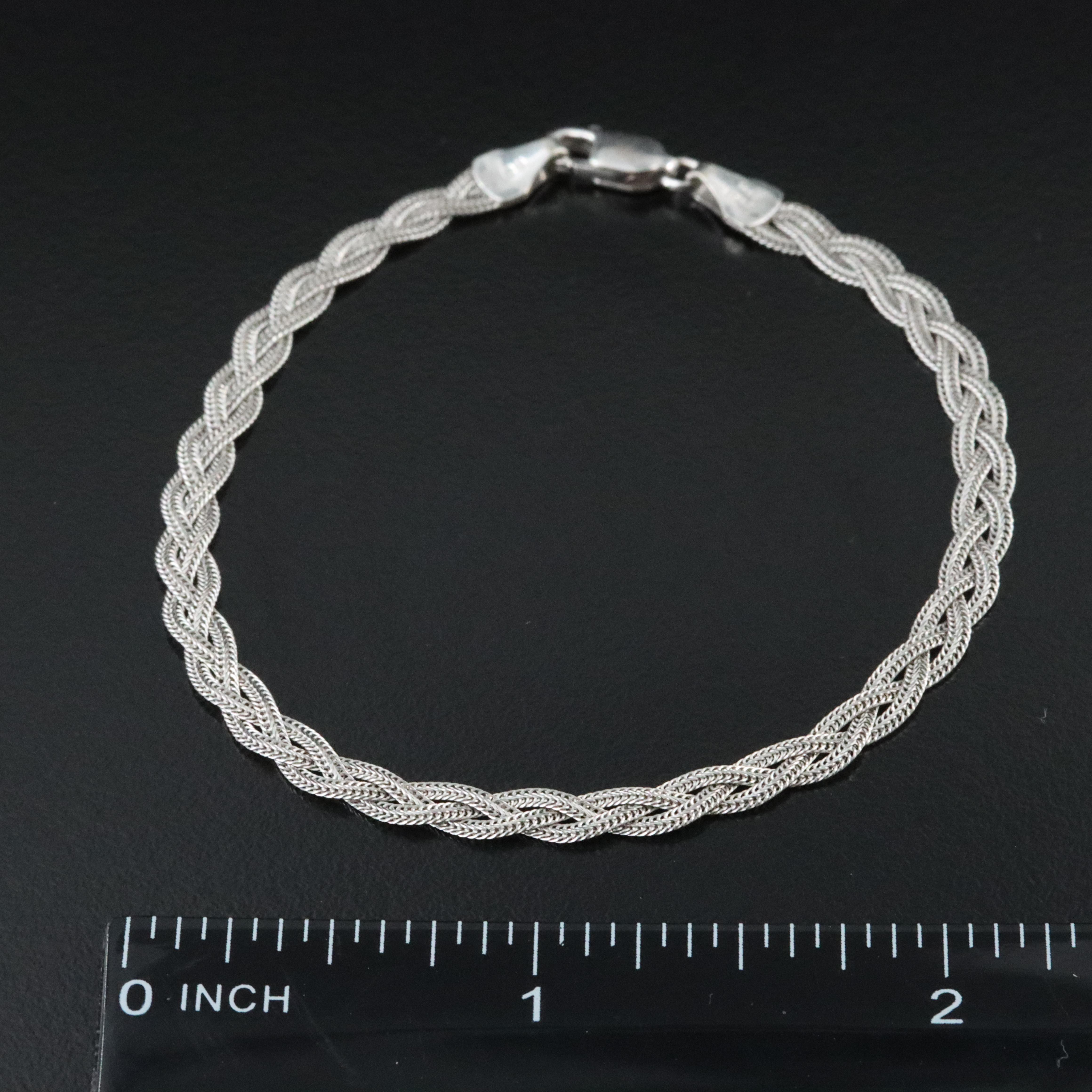 14K Braided Fancy Link Bracelet