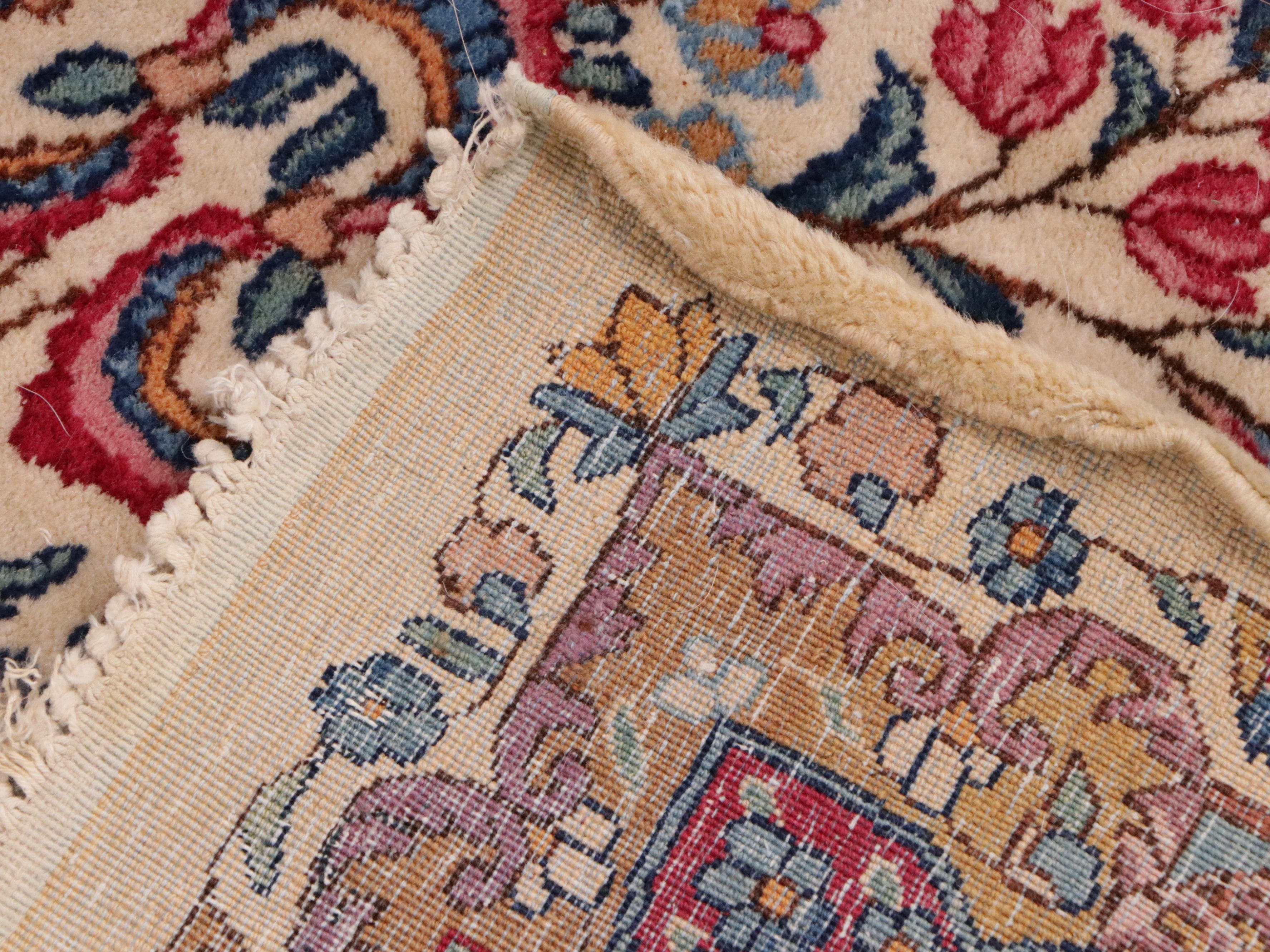 11'9 x 15'11 Hand-Knotted Persian Kerman Room-Sized Rug