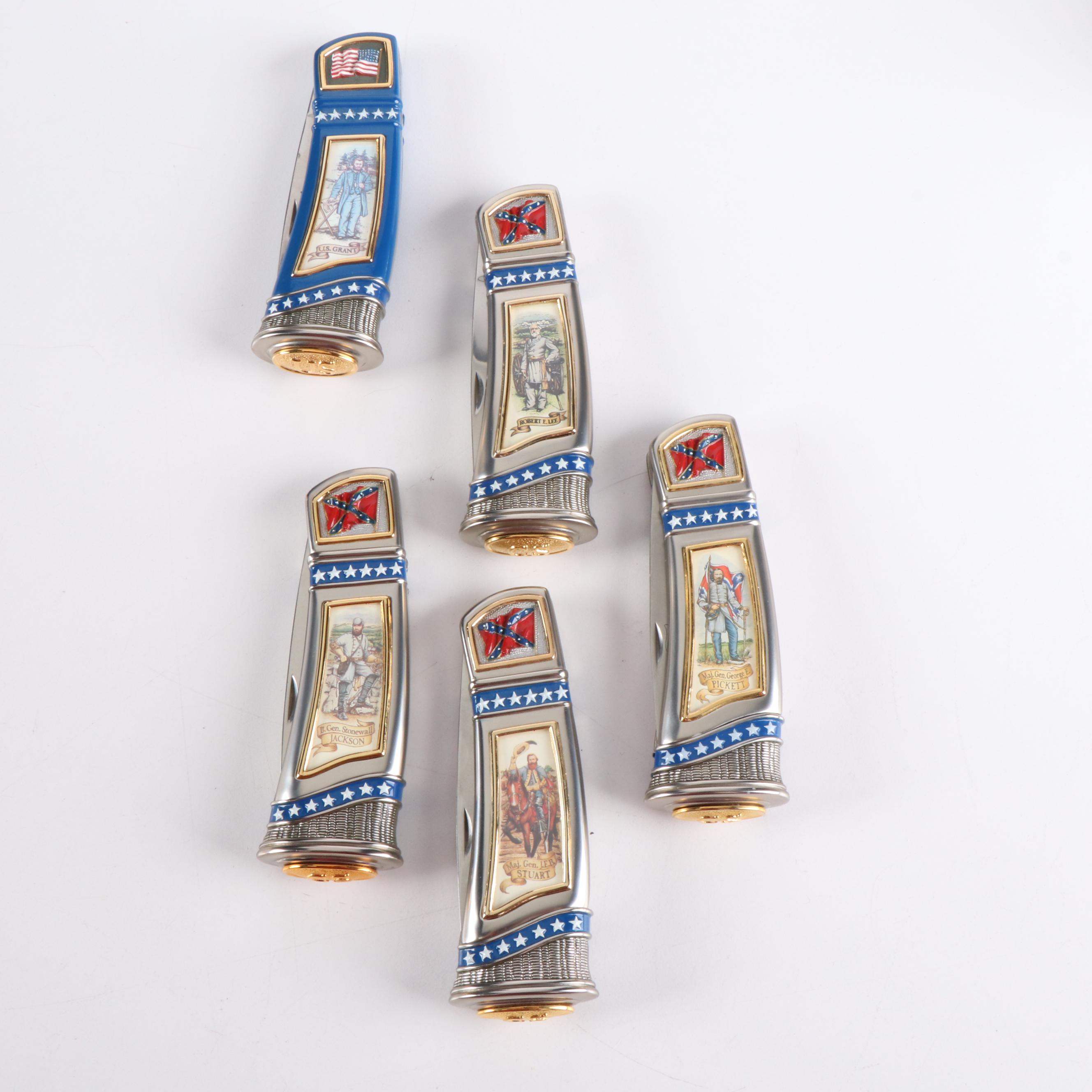 Olympics Stamp Collection, Franklin Mint Knives, and More