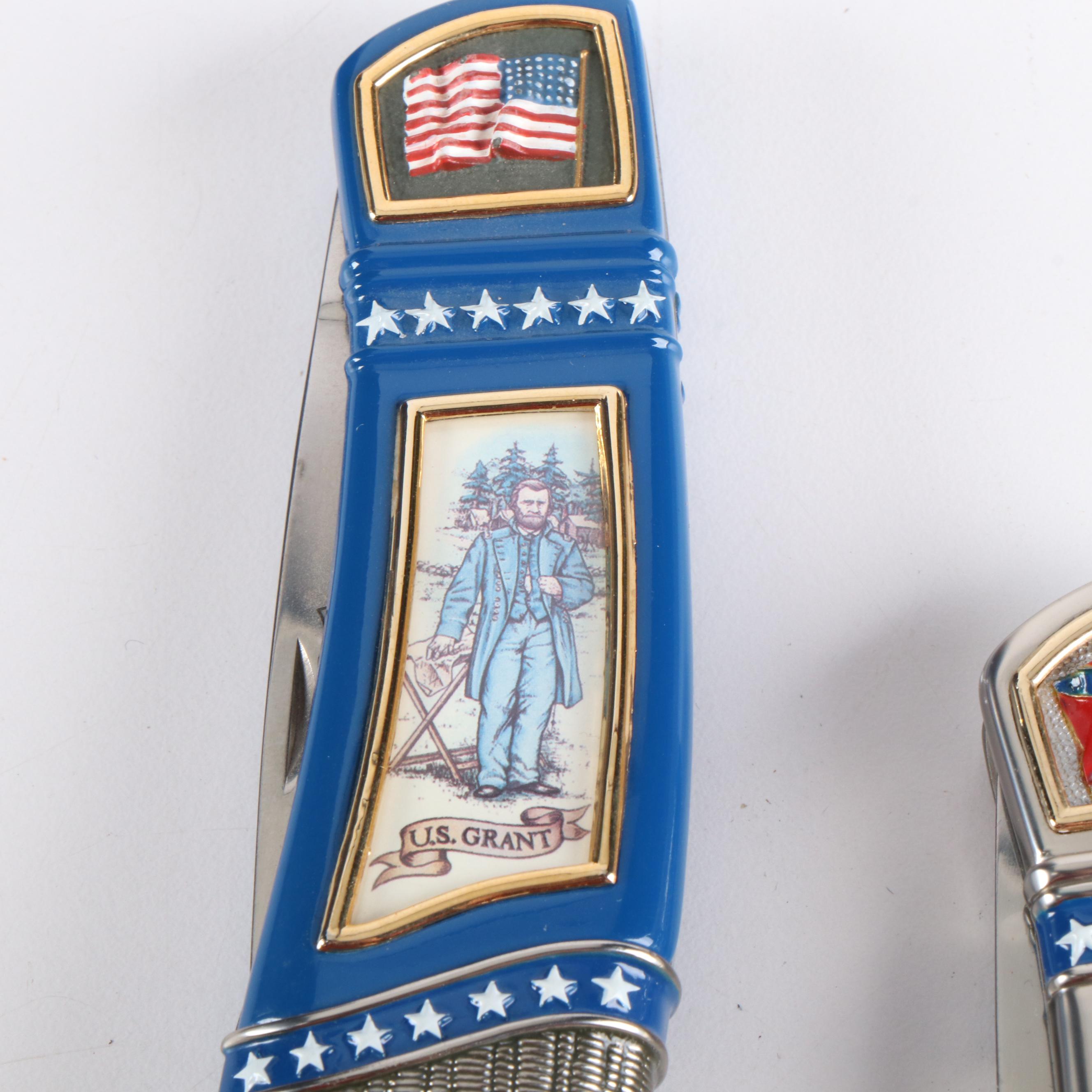 Olympics Stamp Collection, Franklin Mint Knives, and More