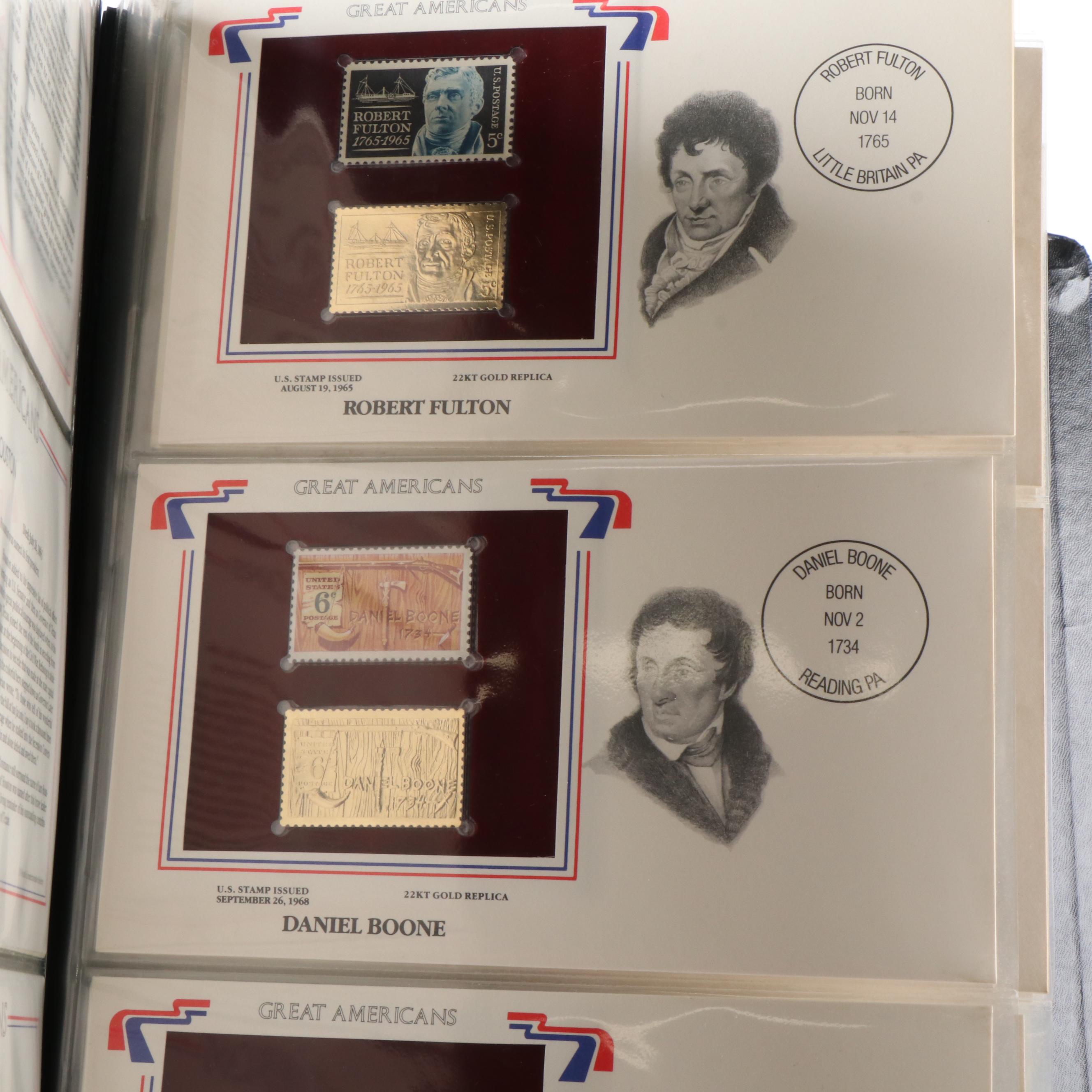 Olympics Stamp Collection, Franklin Mint Knives, and More