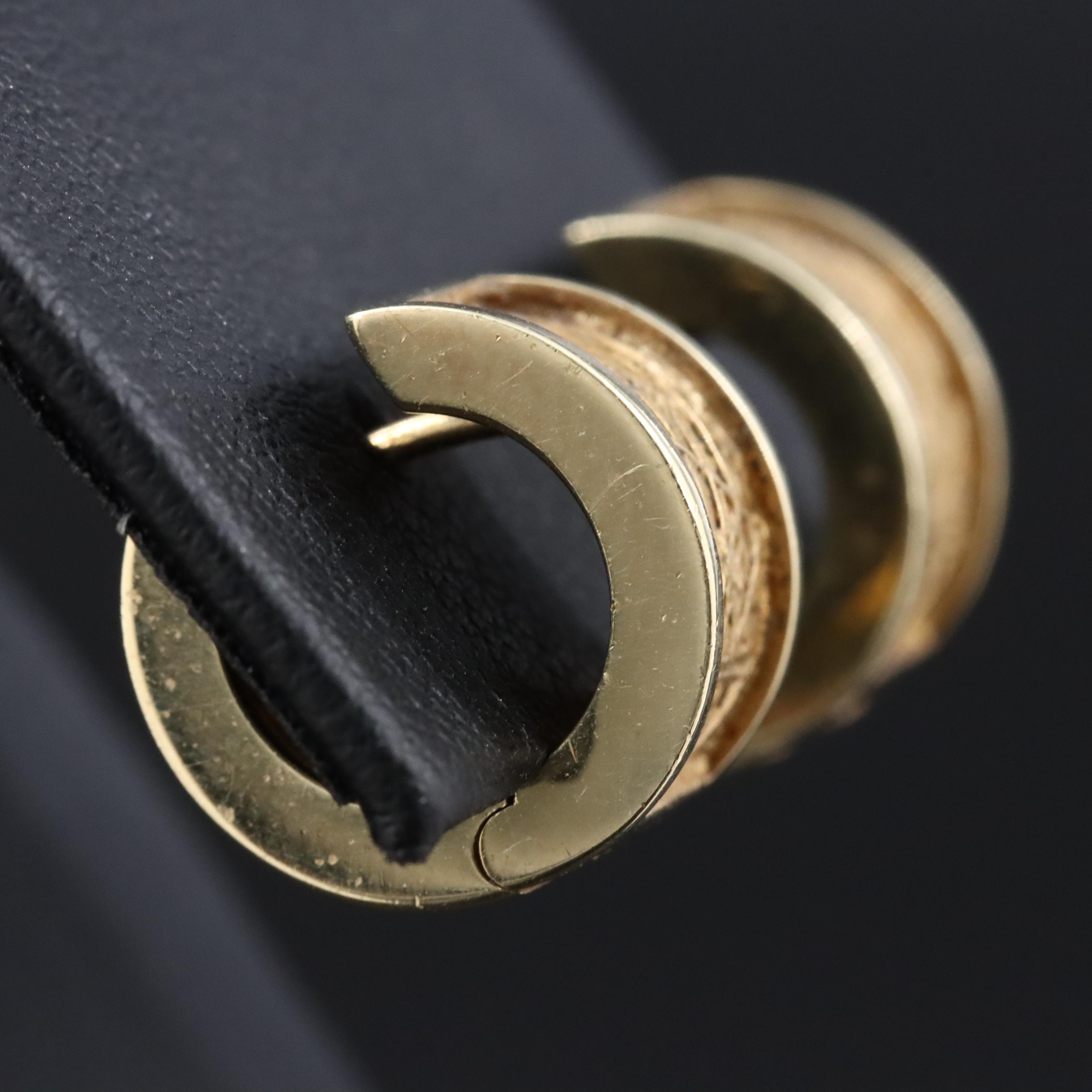 14K Huggie Hoop Earrings