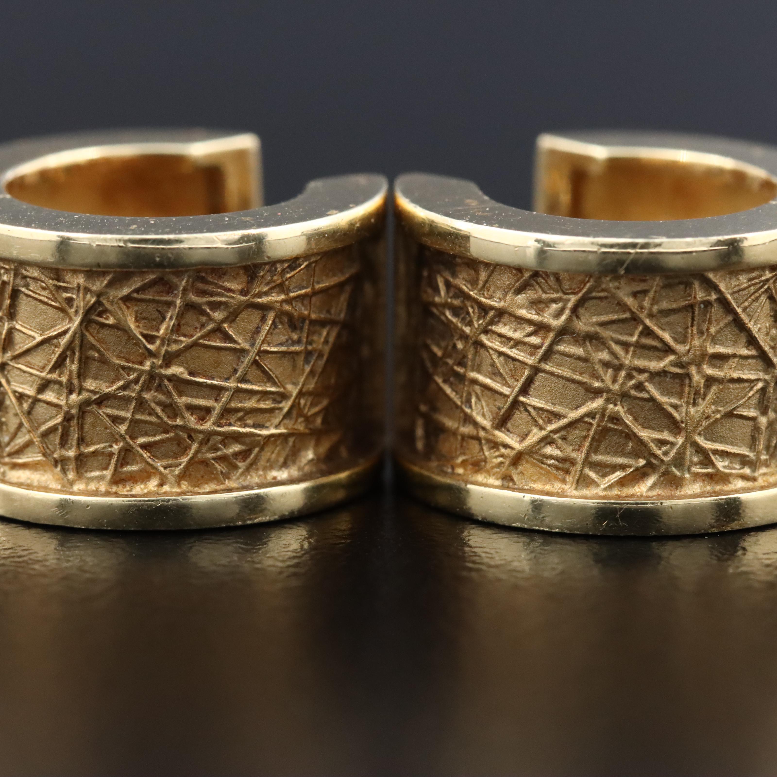 14K Huggie Hoop Earrings