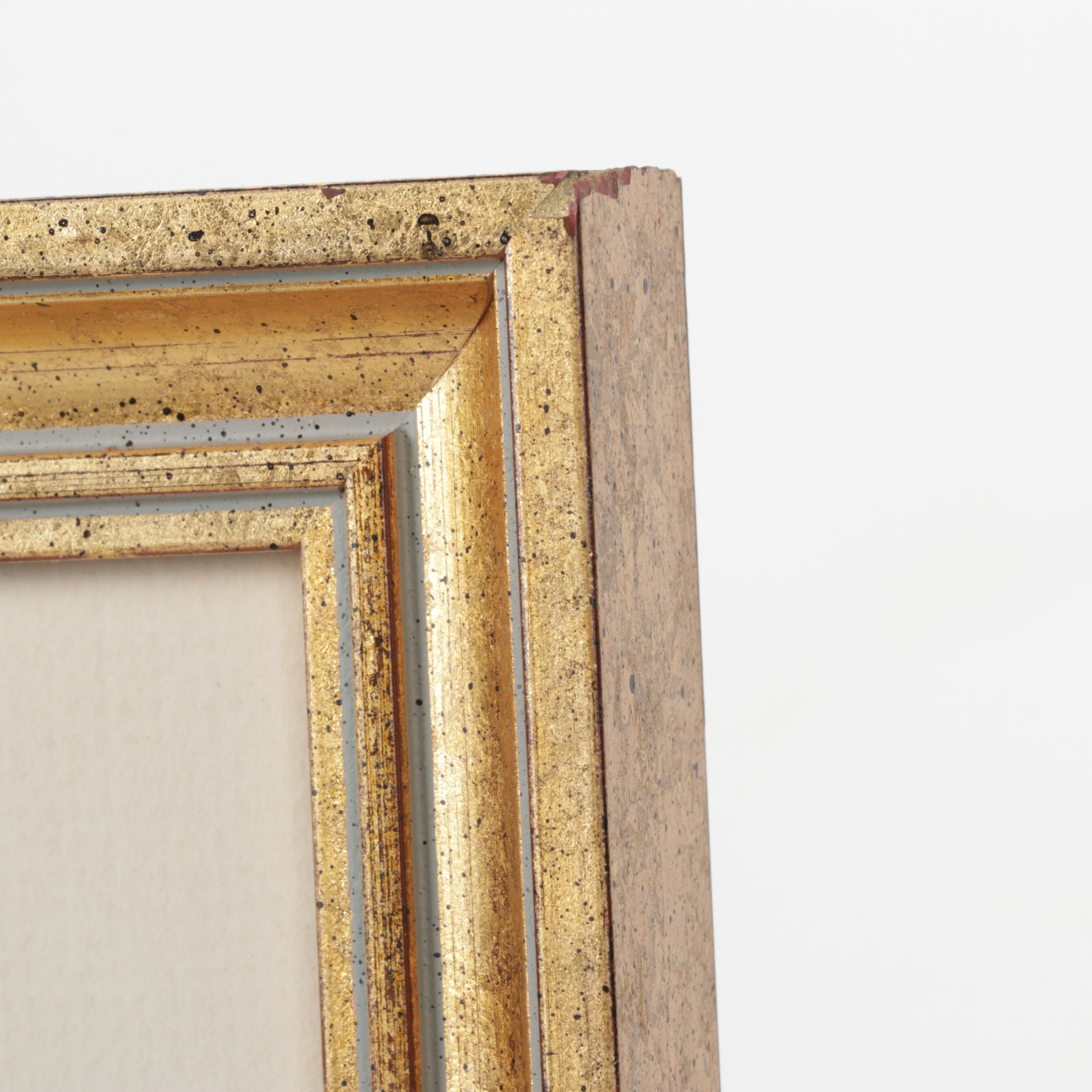 B. Marzano Impressionist Watercolor Painting of Facades in an Italian Courtyard