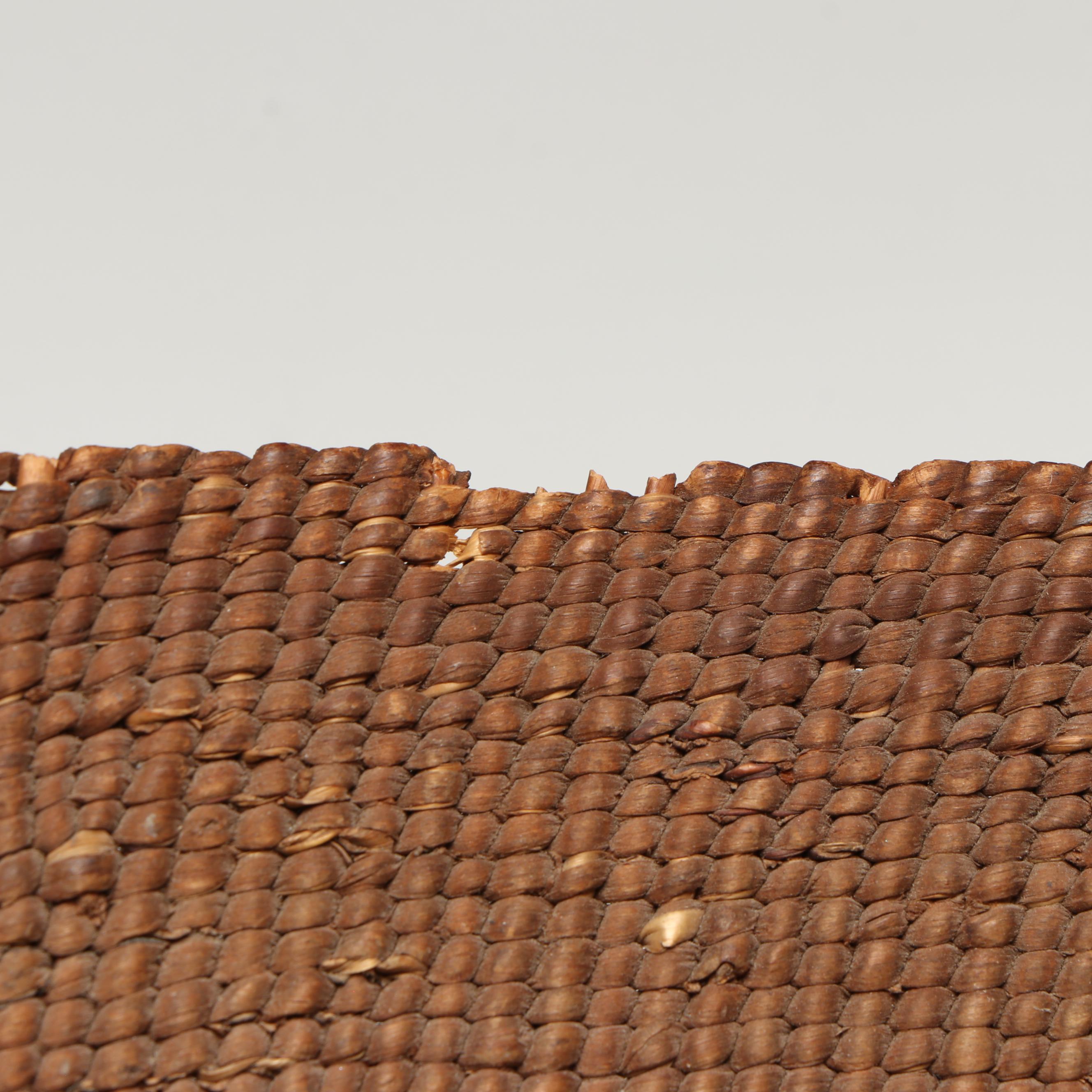 Indigenous Northern California False Embroidered Twined Basketry Bowl