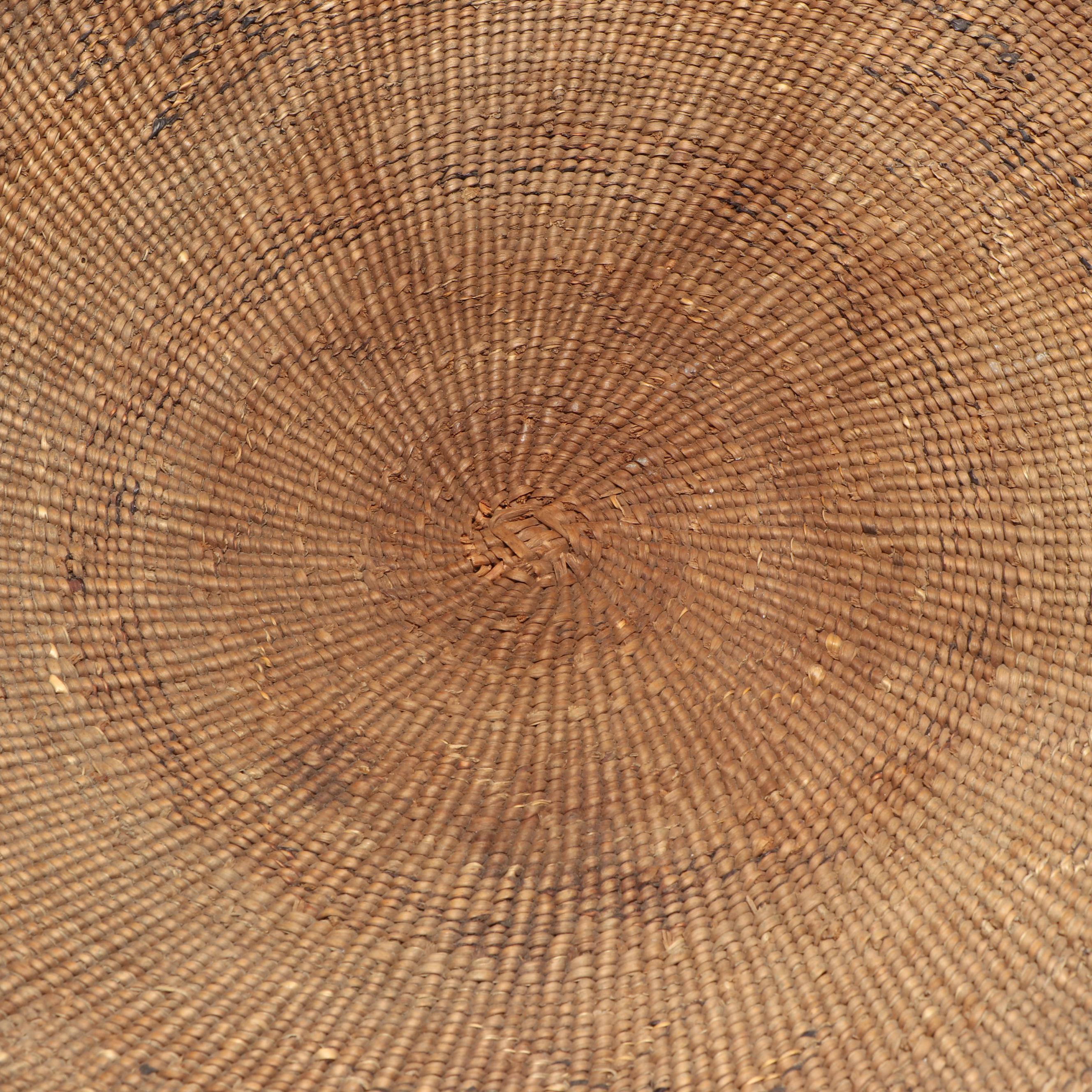 Indigenous Northern California False Embroidered Twined Basketry Bowl