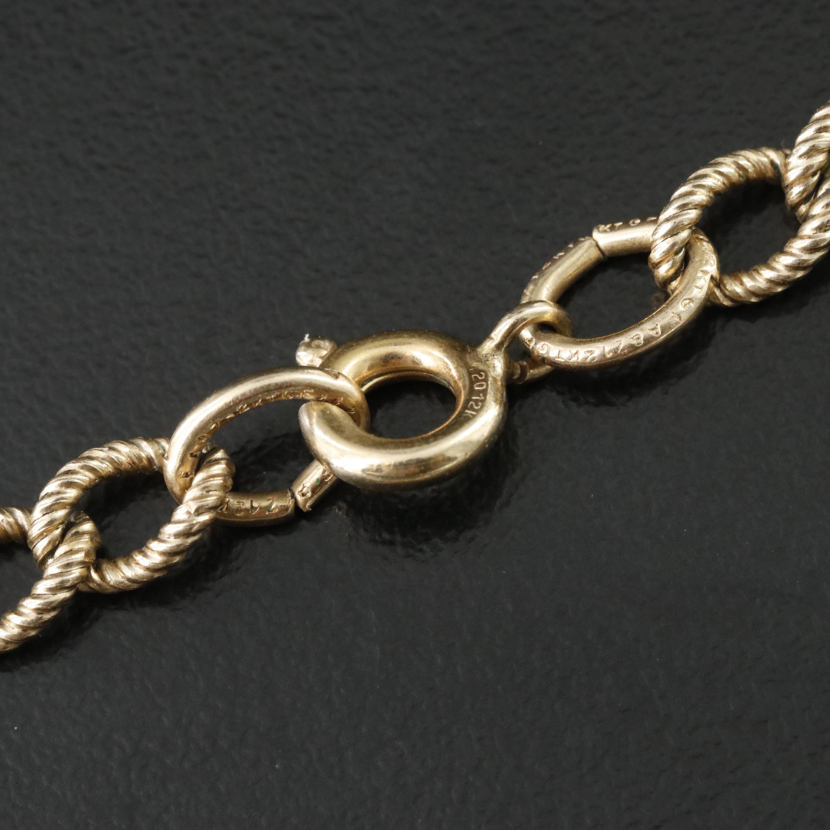 Vintage Gold-Filled Charm Bracelet