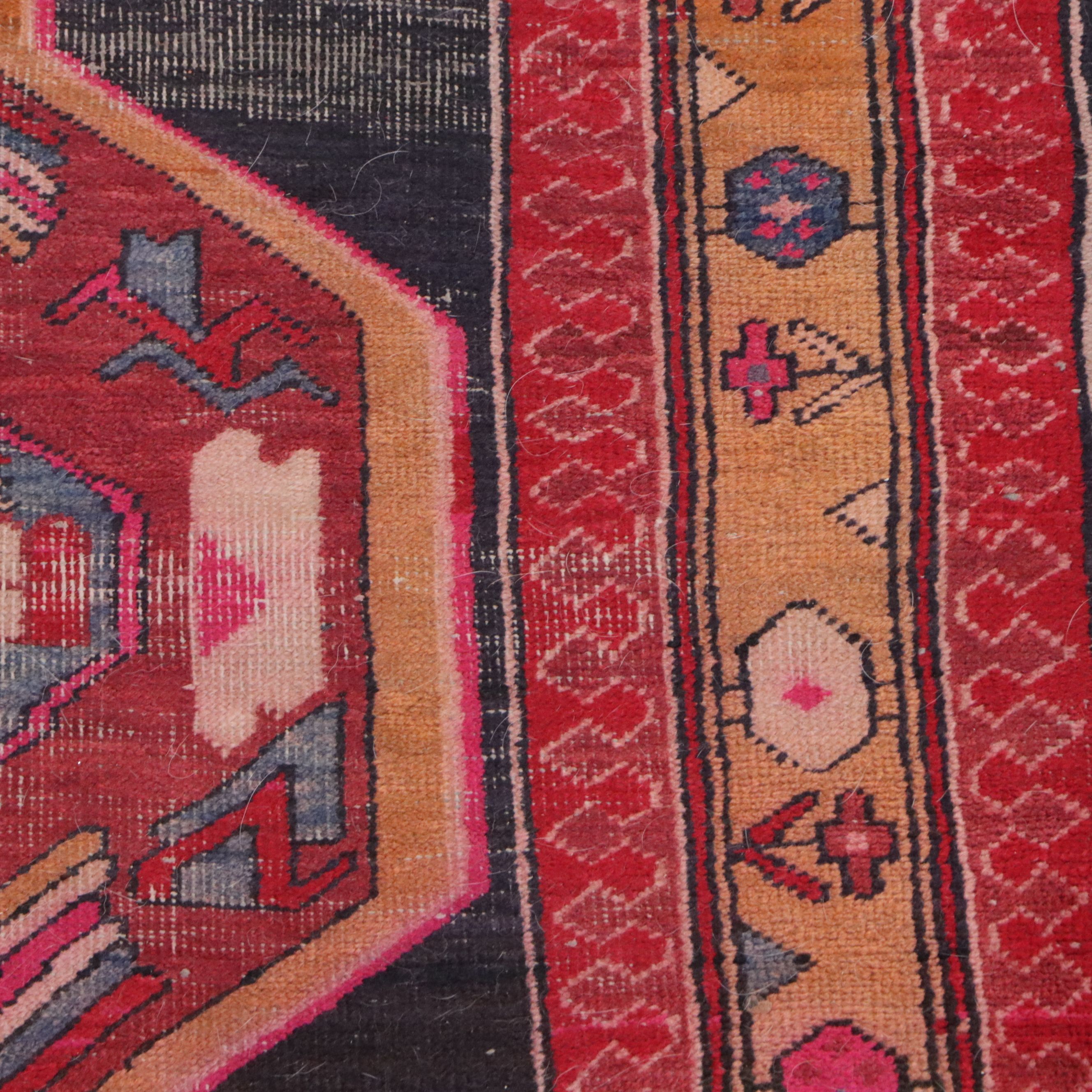 3'6 x 10'3 Hand-Knotted Caucasian Long Rug