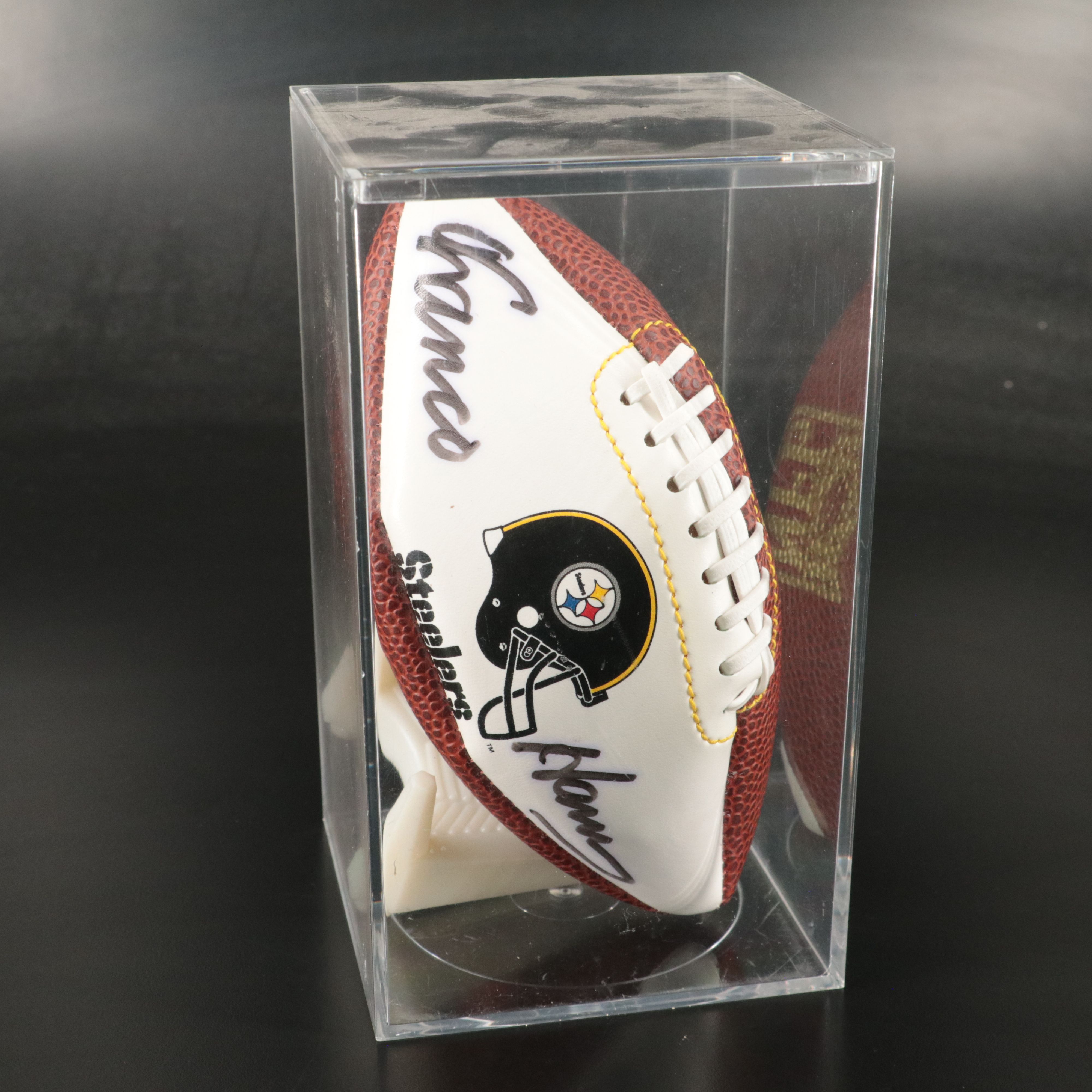 Franco Harris and Rocky Bleier Signed Pittsburgh Steelers Mini Helmets with More