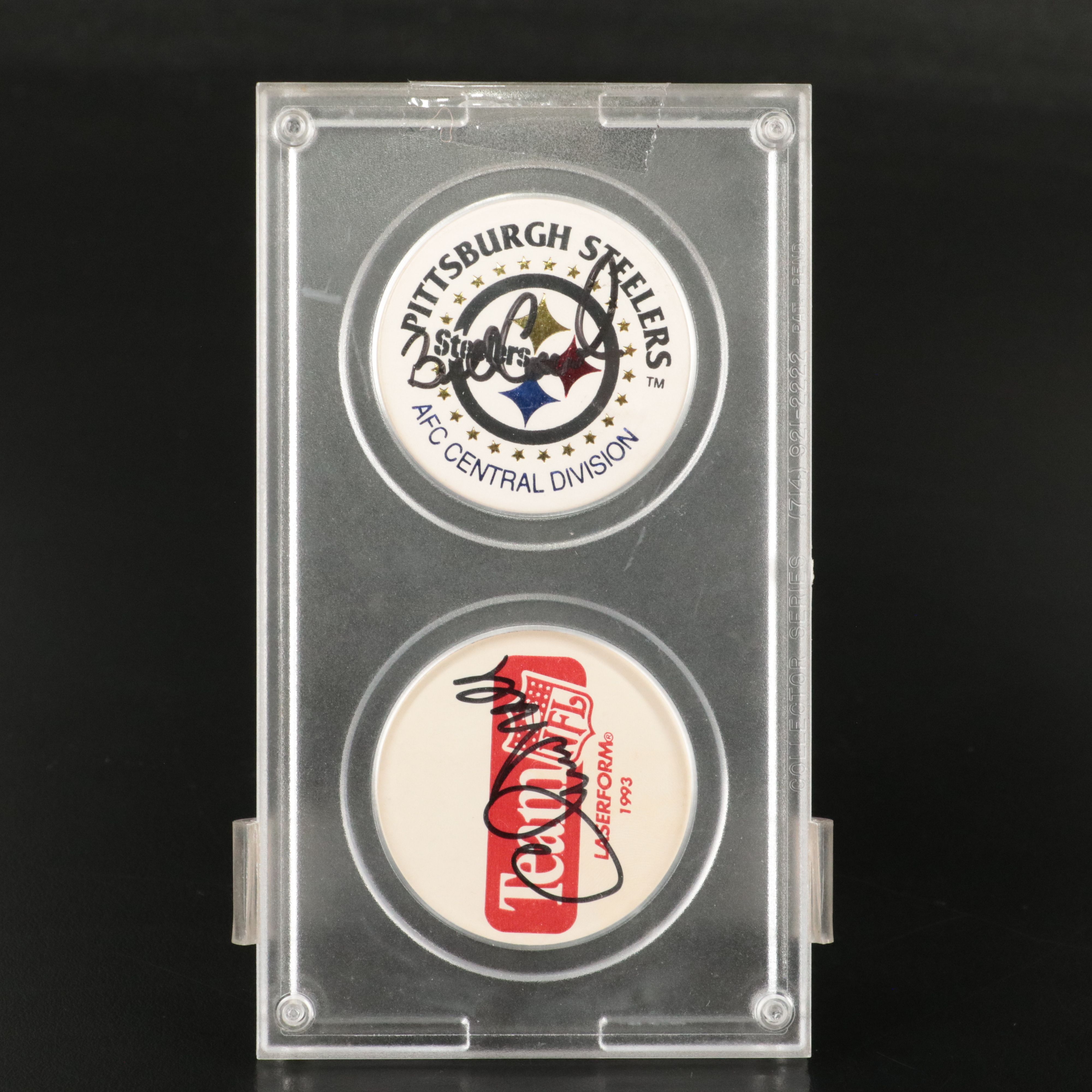 Franco Harris and Rocky Bleier Signed Pittsburgh Steelers Mini Helmets with More