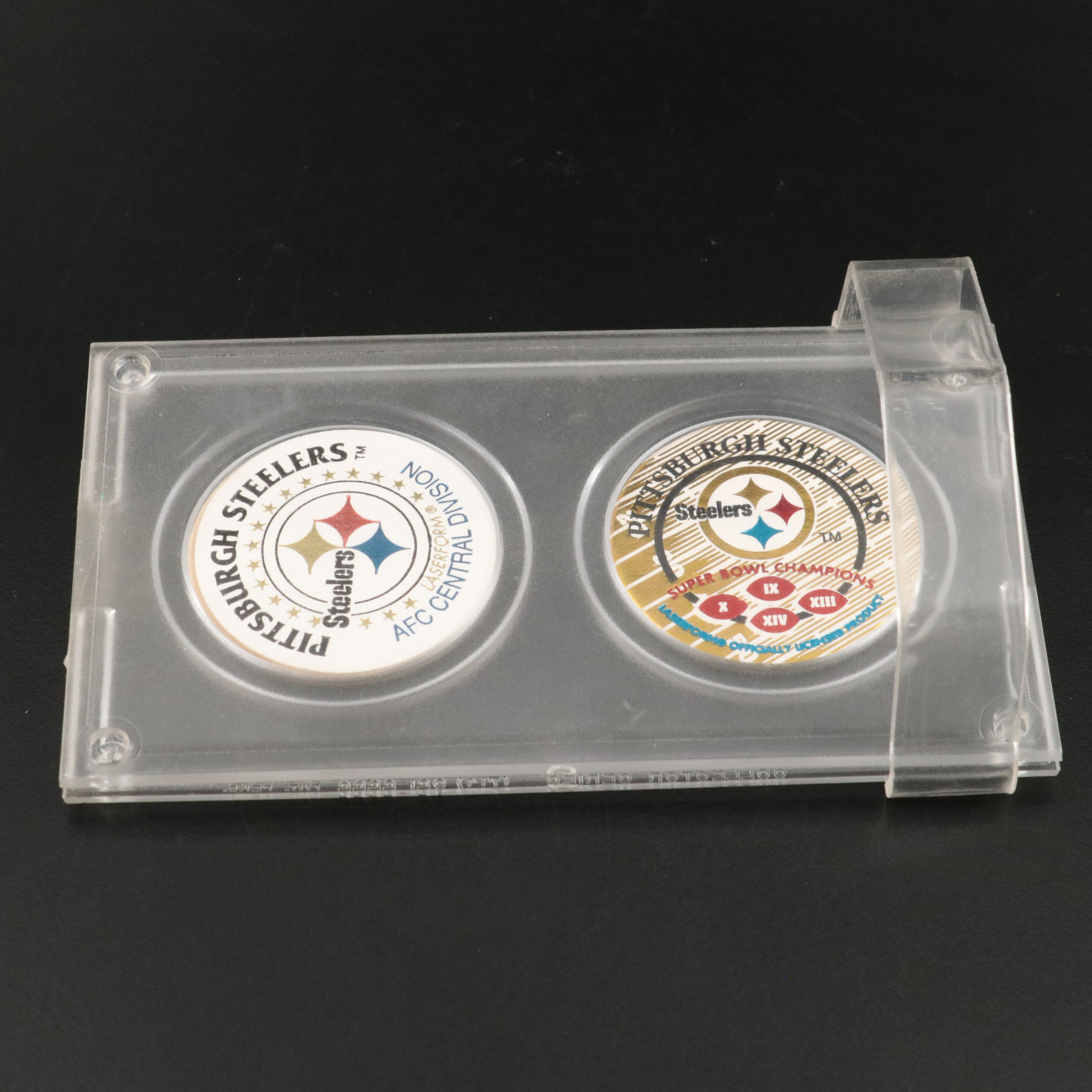 Franco Harris and Rocky Bleier Signed Pittsburgh Steelers Mini Helmets with More