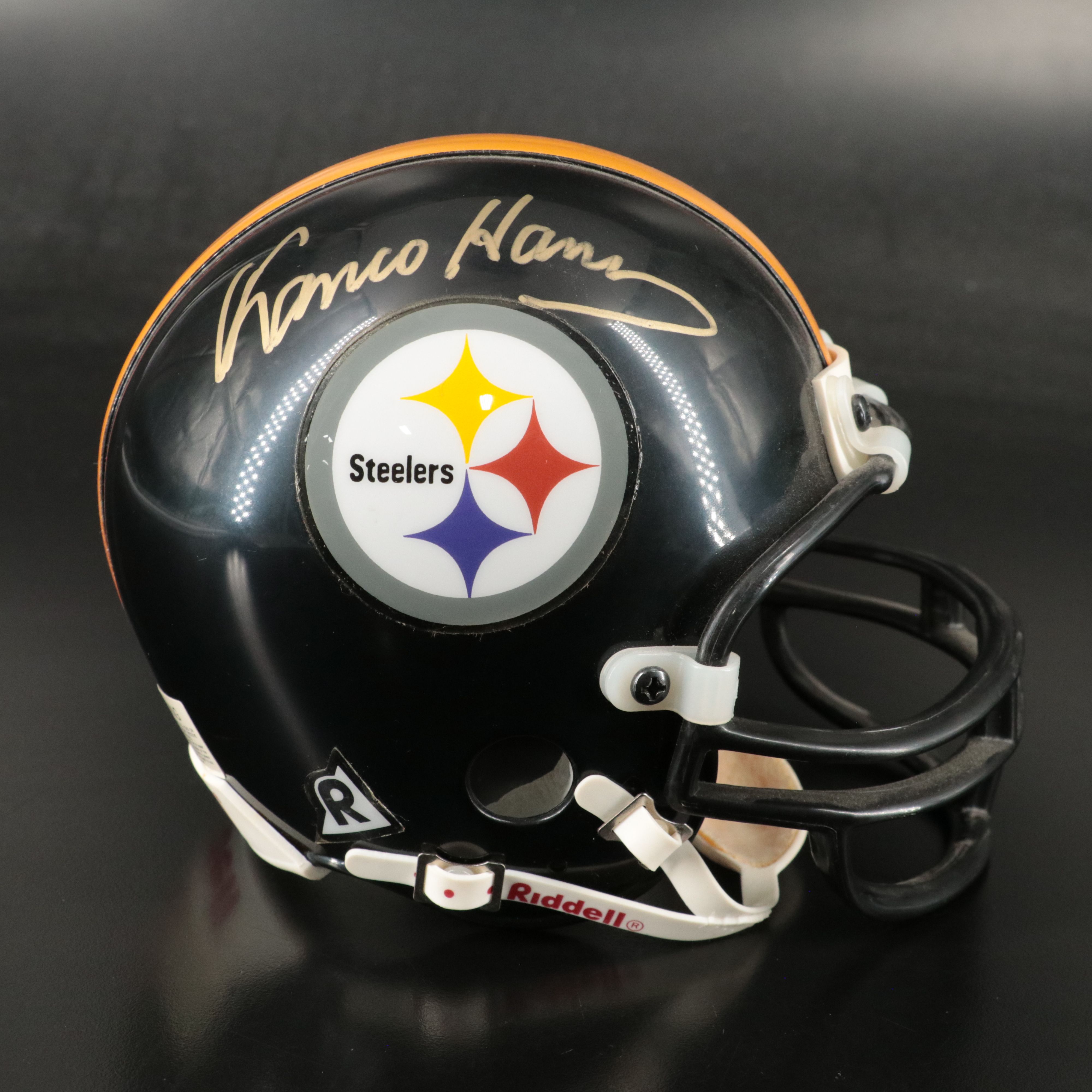 Franco Harris and Rocky Bleier Signed Pittsburgh Steelers Mini Helmets with More