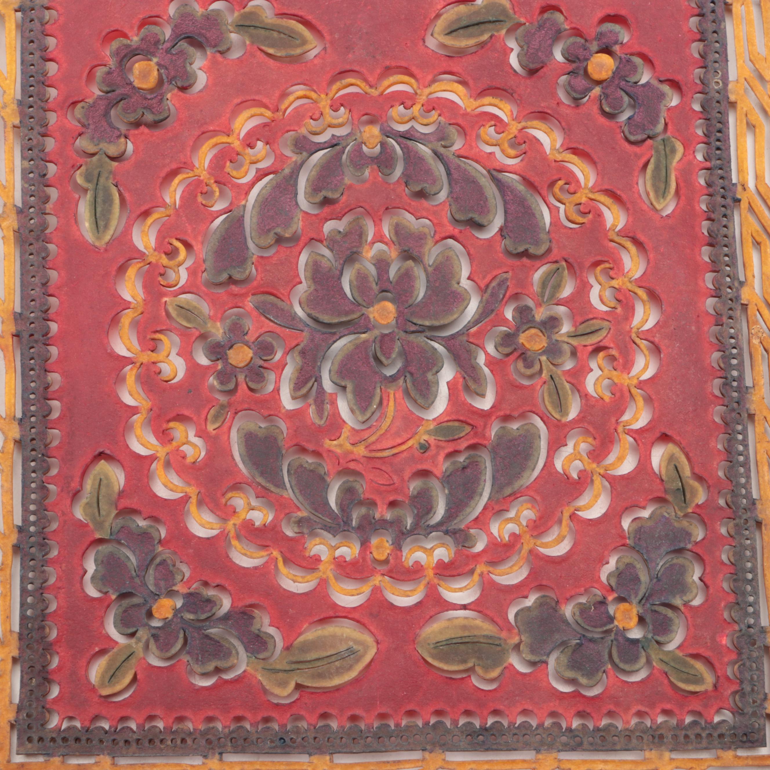 Chinese Table Vellum Shadow Puppet Prop, Circa 1870