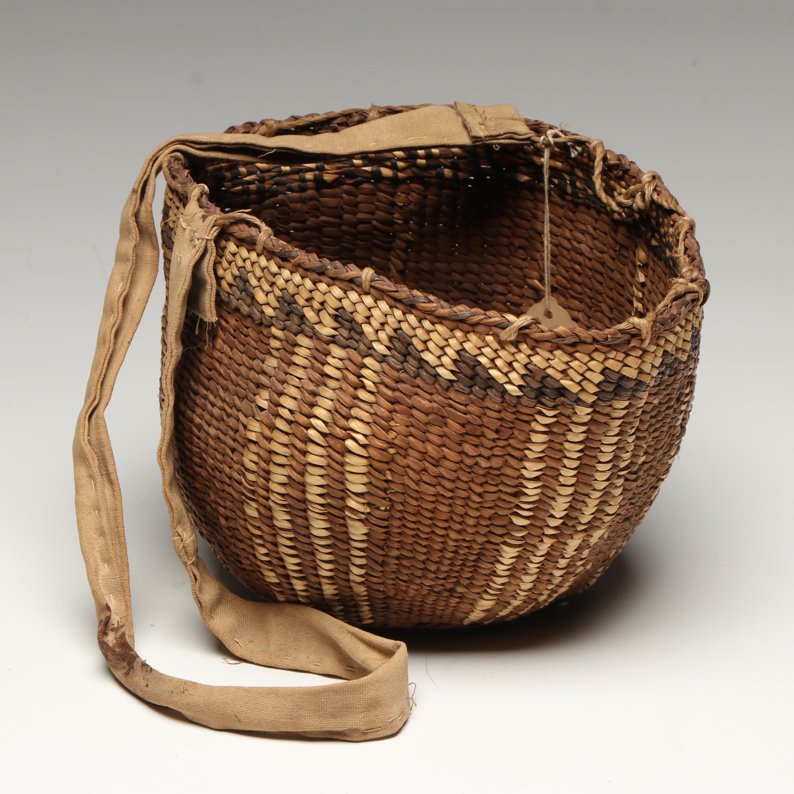 Indigenous Pacific Northwest Coast Gathering Basket