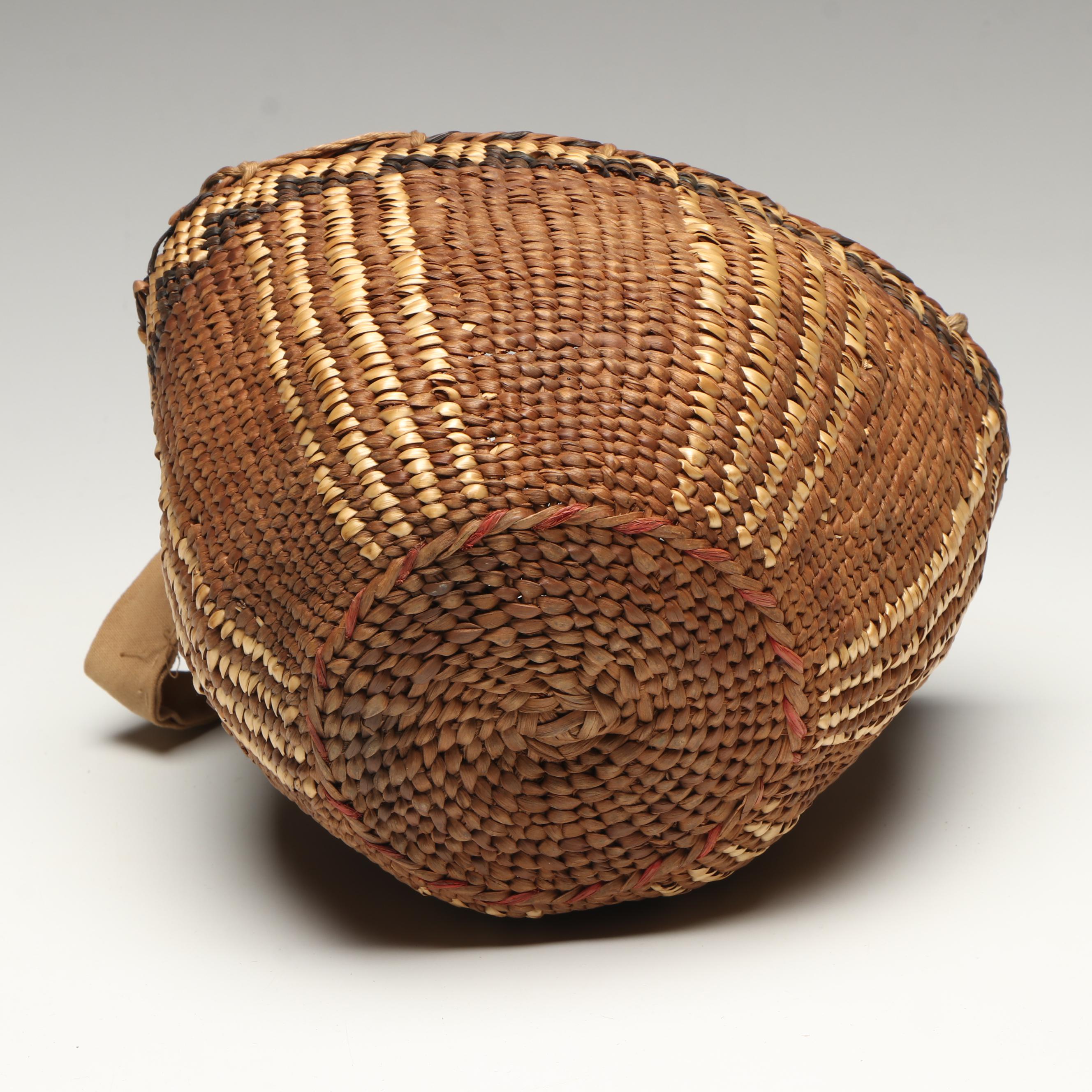 Indigenous Pacific Northwest Coast Gathering Basket