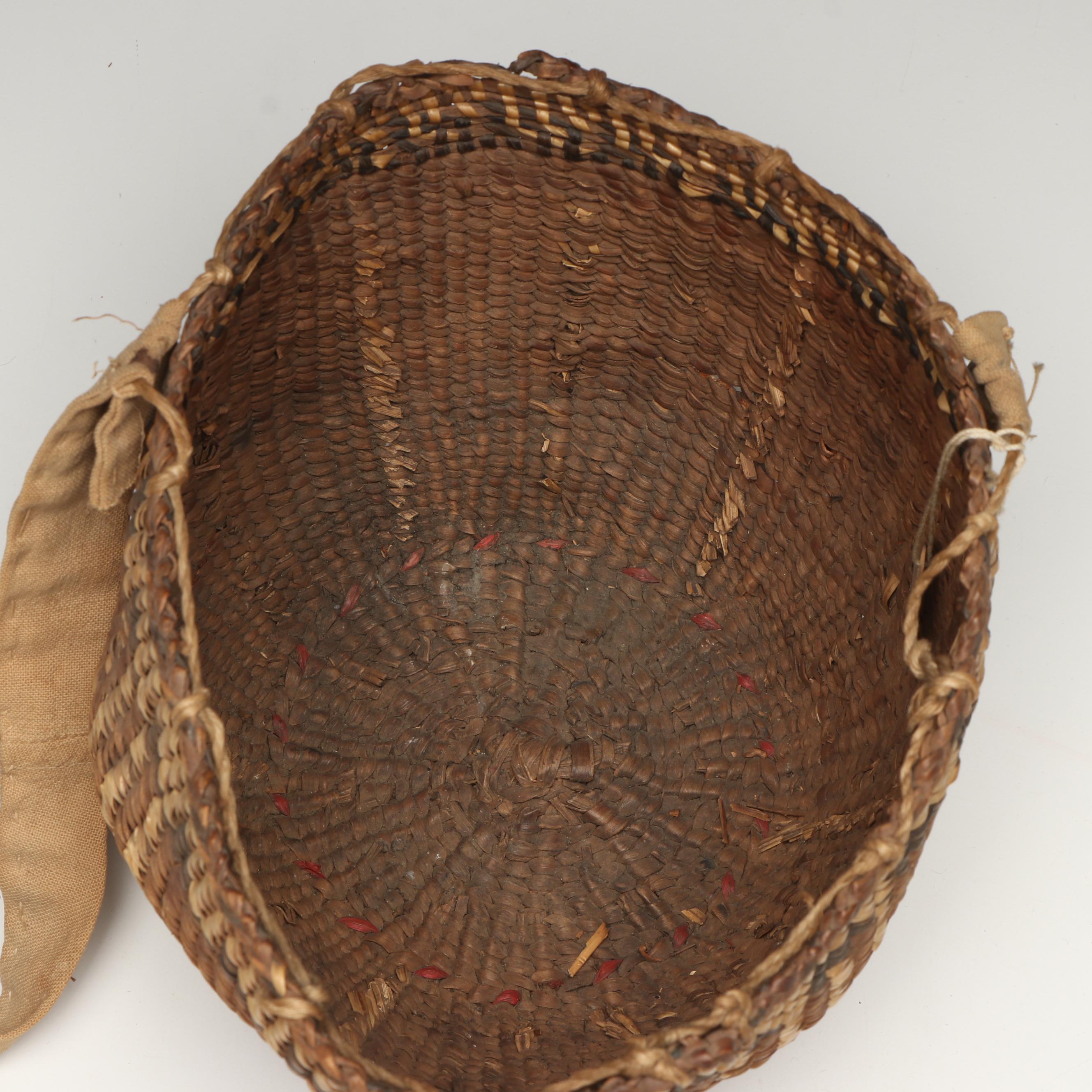 Indigenous Pacific Northwest Coast Gathering Basket