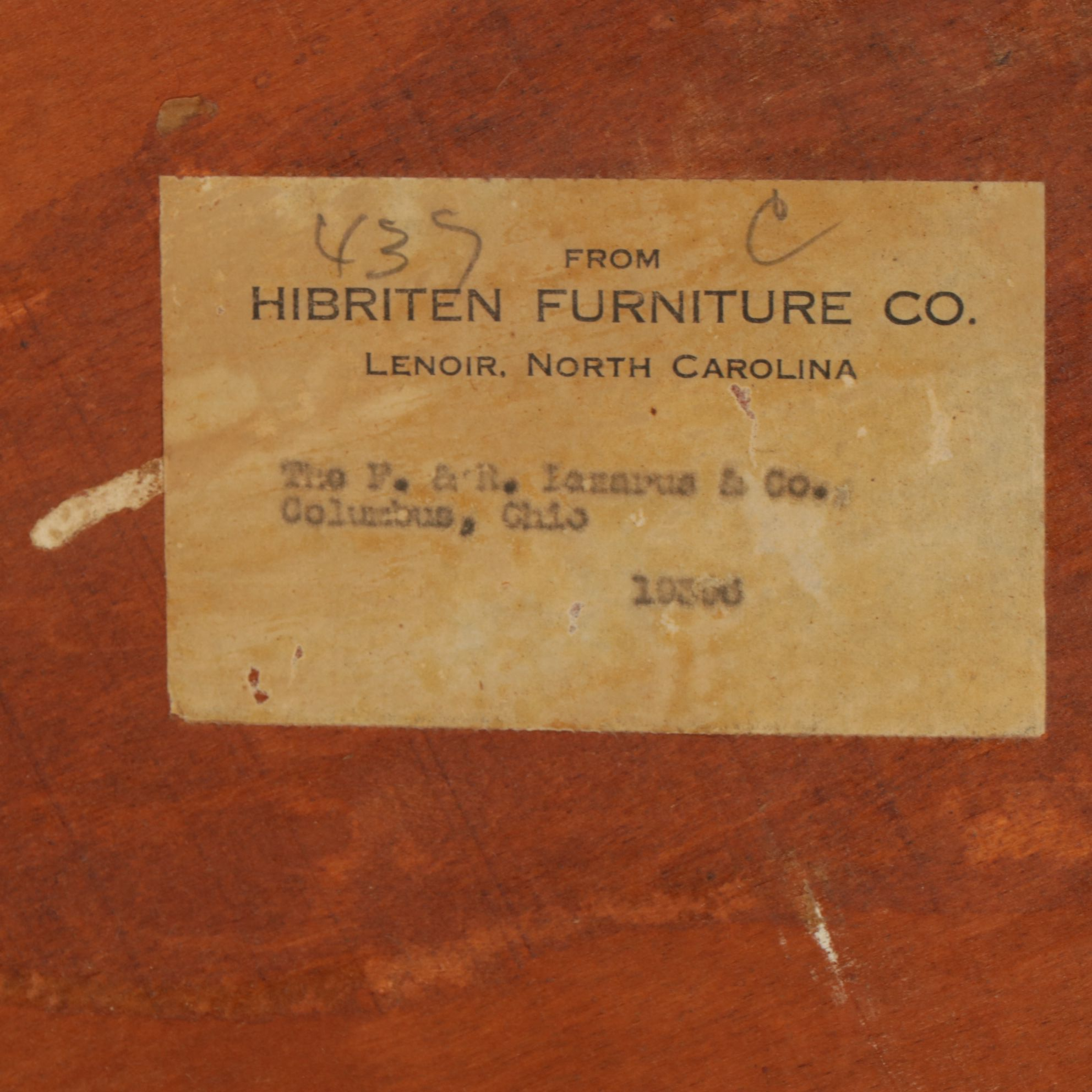 Hibriten Mahogany Bow Front Chest of Drawers, Mid-20th Century