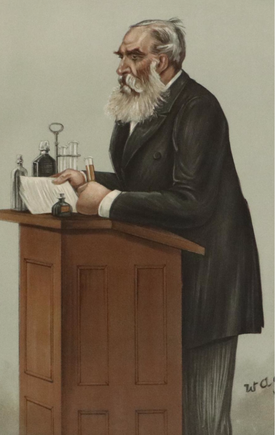 Arthur Witherby Chromolithograph for Vanity Fair "Medical Jurisprudence," 1899