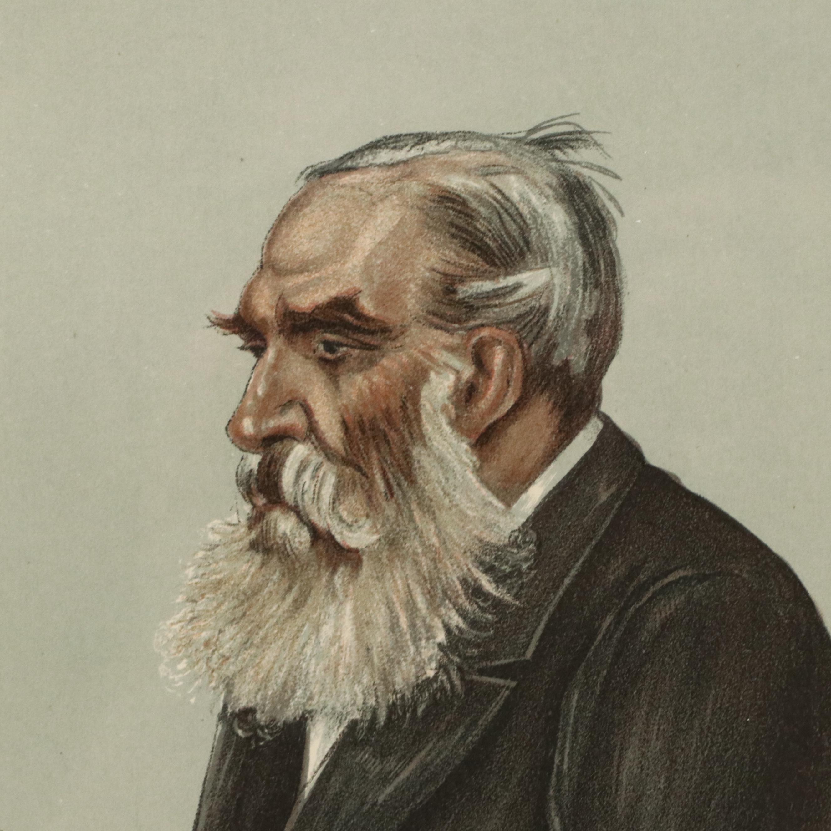 Arthur Witherby Chromolithograph for Vanity Fair "Medical Jurisprudence," 1899