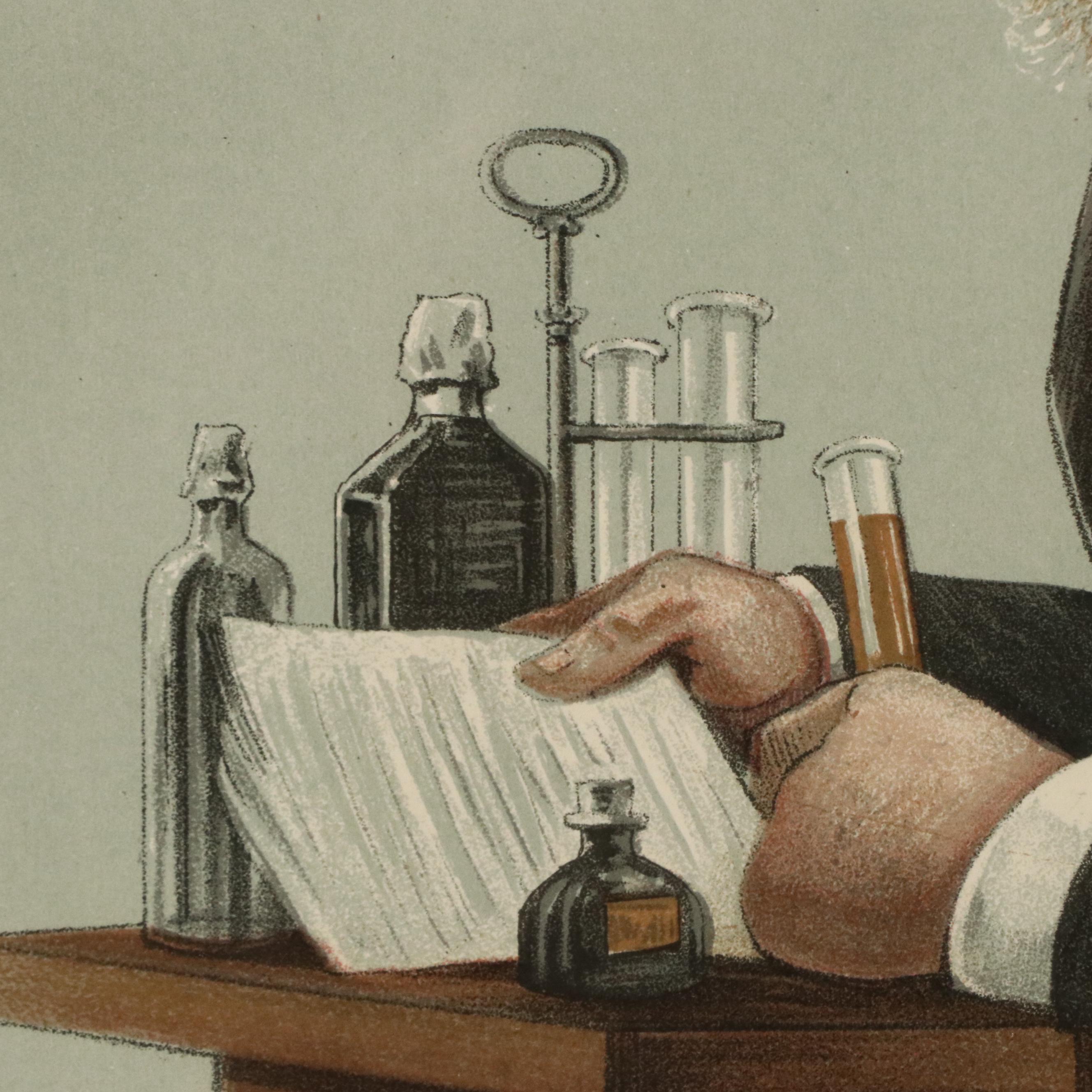 Arthur Witherby Chromolithograph for Vanity Fair "Medical Jurisprudence," 1899