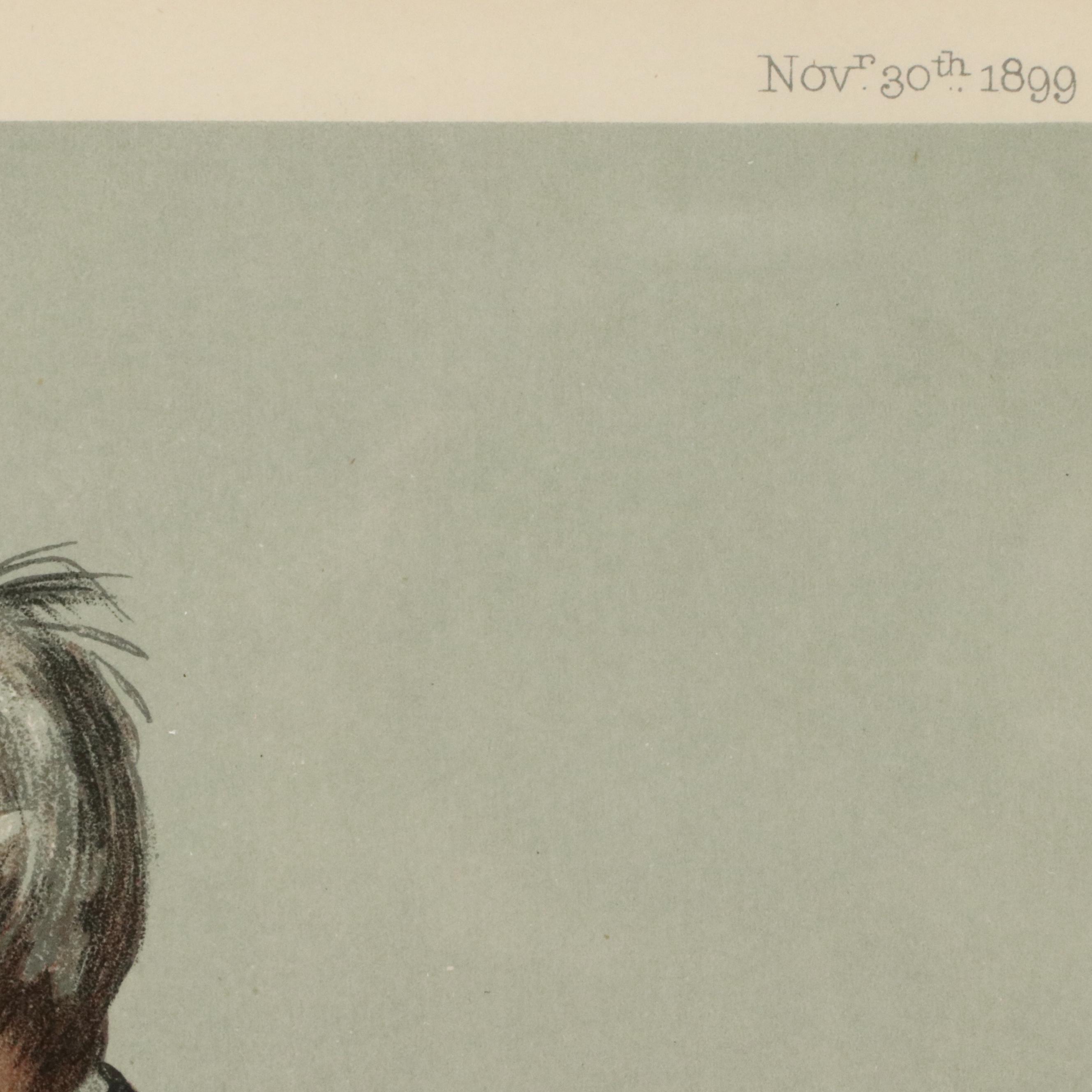 Arthur Witherby Chromolithograph for Vanity Fair "Medical Jurisprudence," 1899