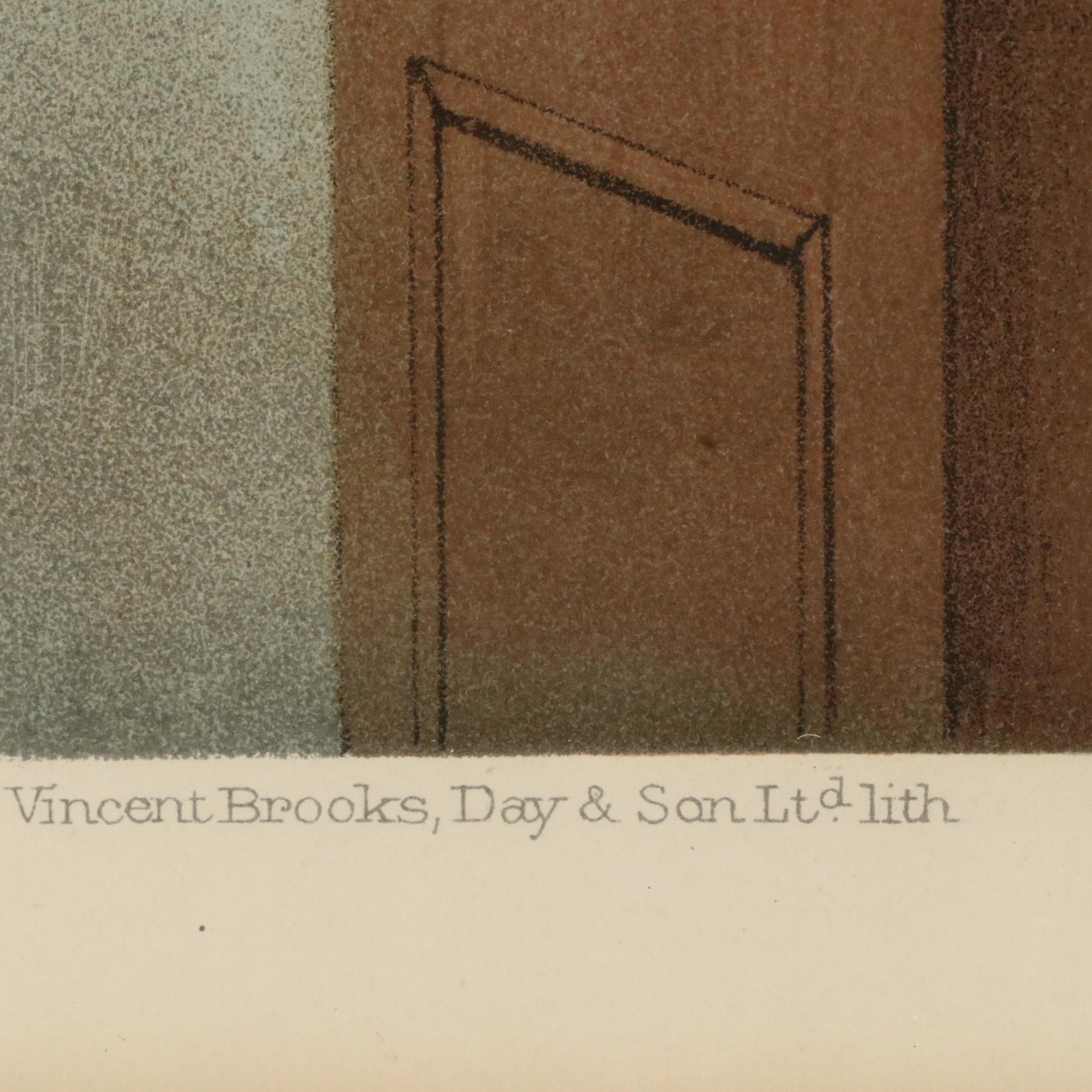 Arthur Witherby Chromolithograph for Vanity Fair "Medical Jurisprudence," 1899