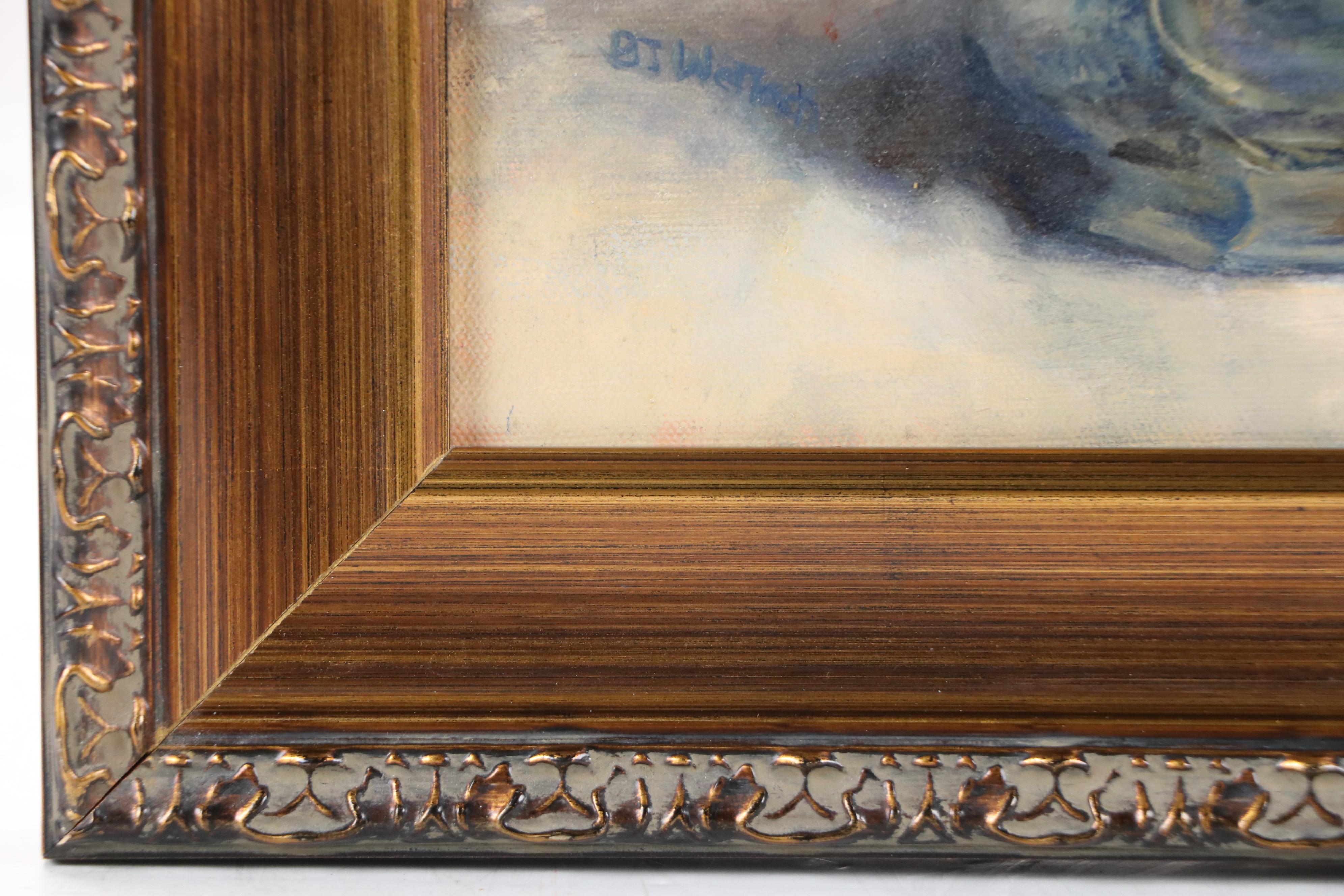 BJ Wettach Floral Still Life Oil Painting, Late 20th/Early 21st Century