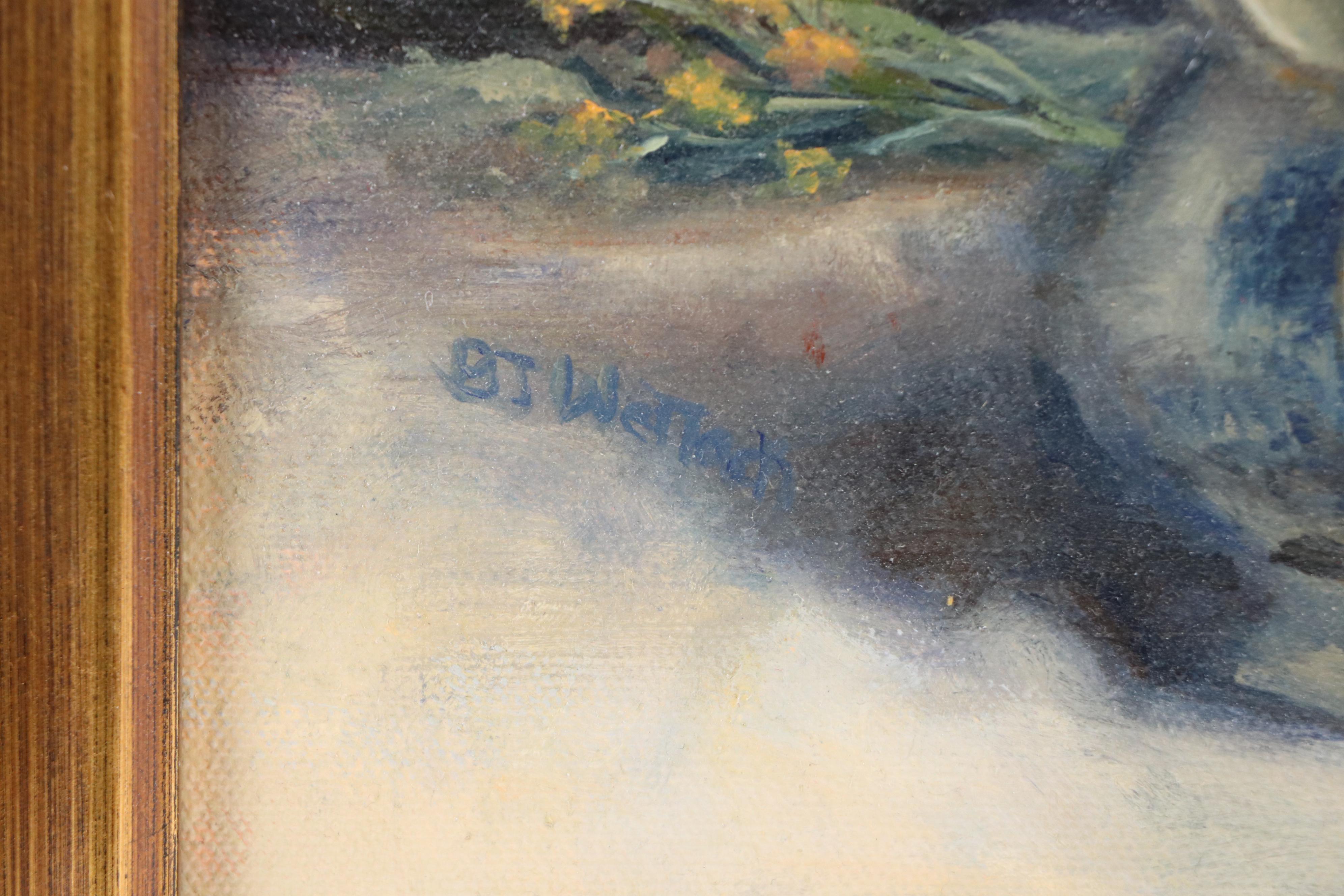 BJ Wettach Floral Still Life Oil Painting, Late 20th/Early 21st Century