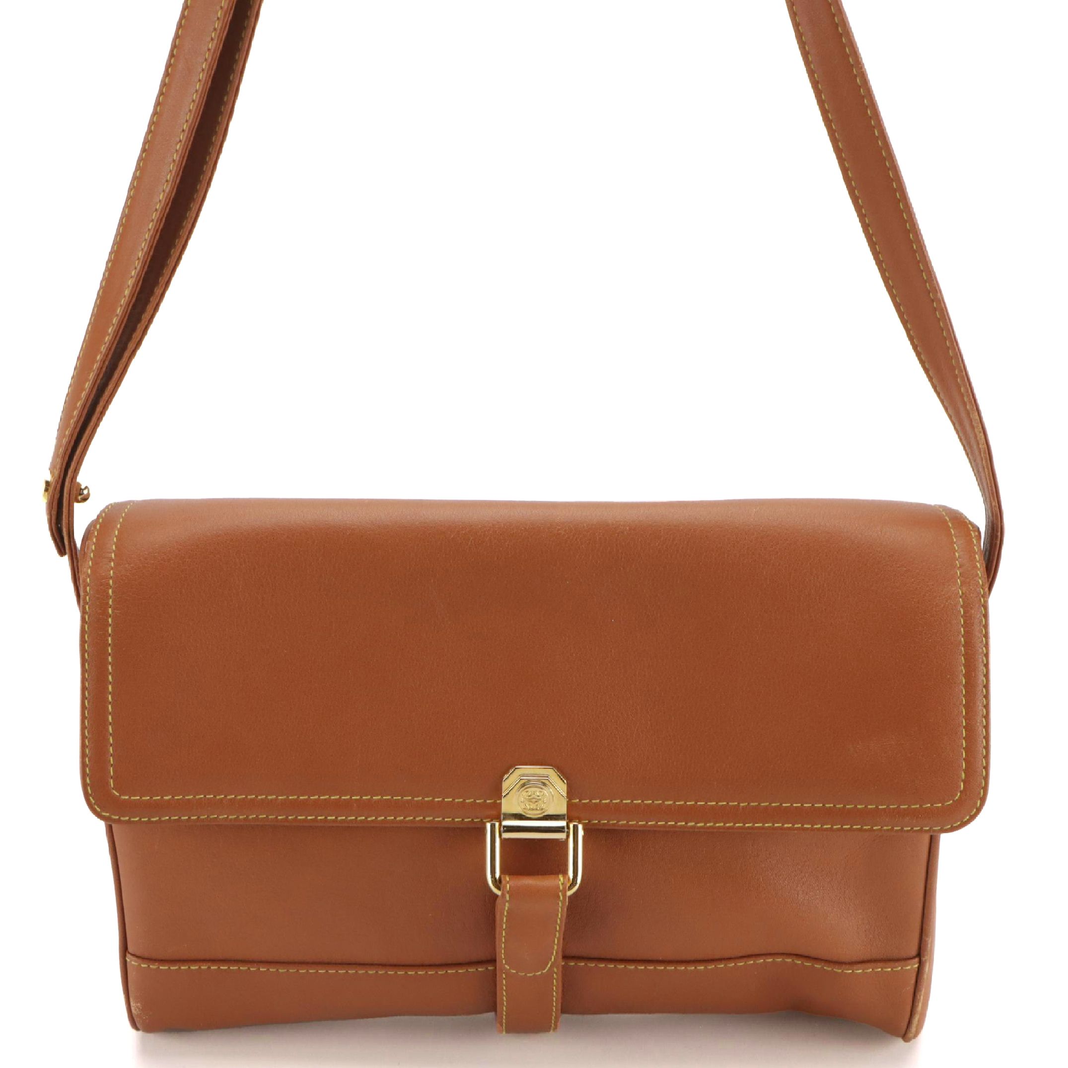 Loewe Shoulder Bag in Tan Calfskin Leather