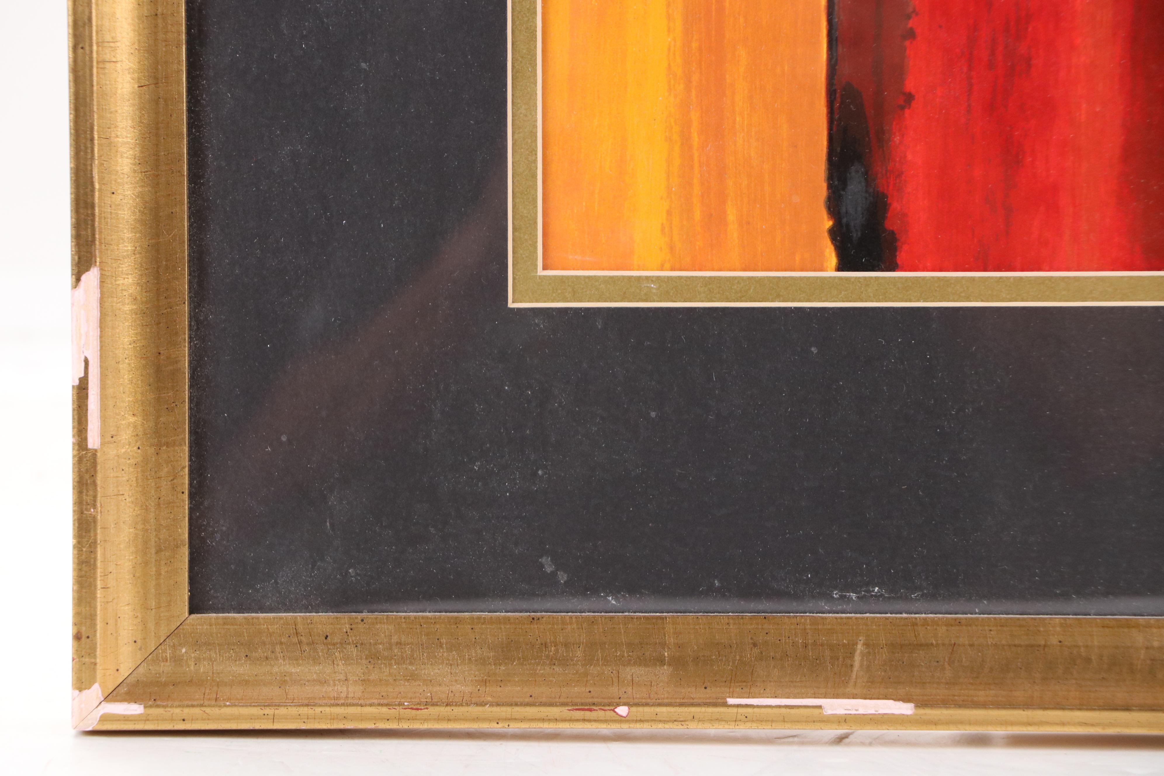 Adriana Naveh Serigraph "Contemplation," Late 20th Century