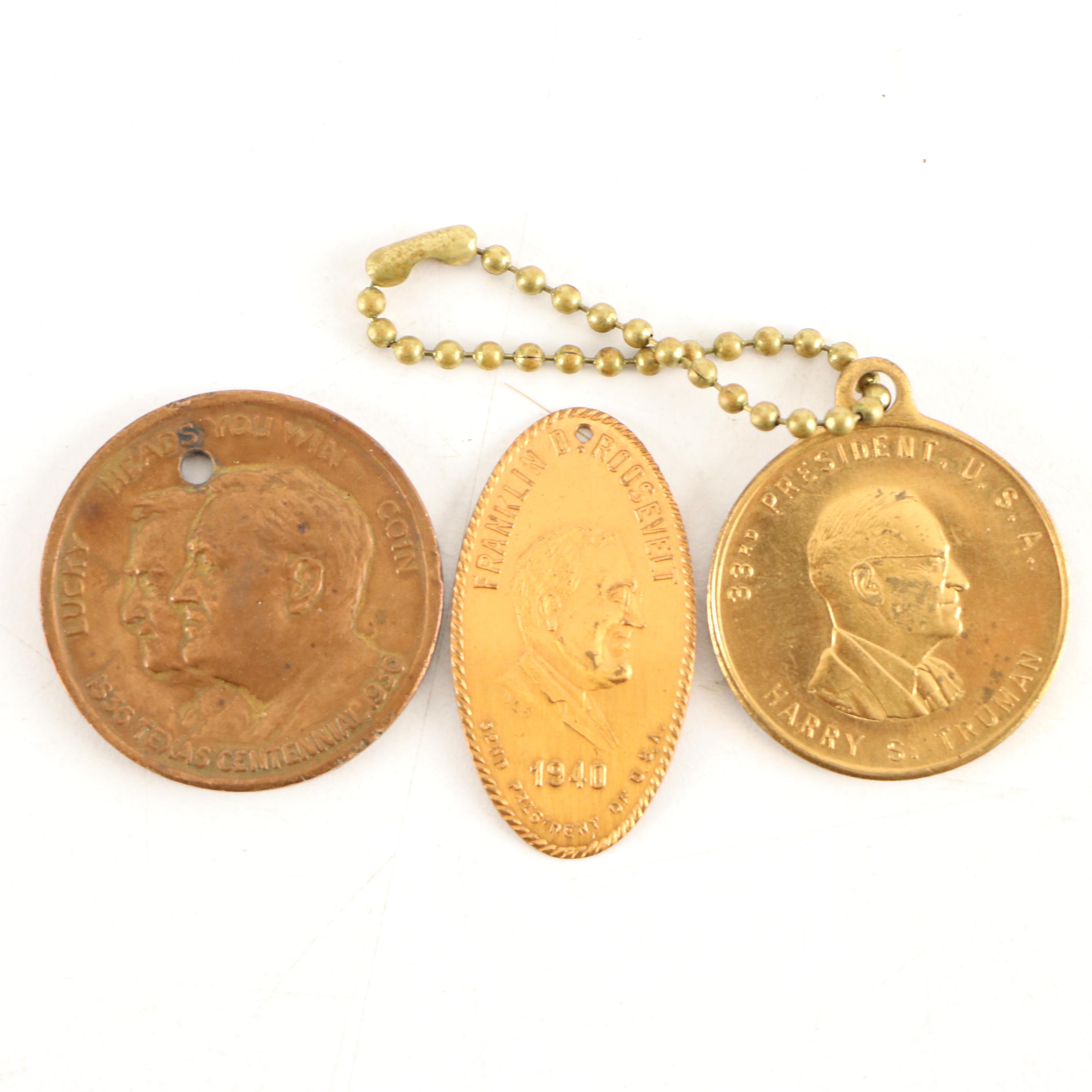 Franklin Roosevelt, Harry Truman, and Other Political Pinbacks