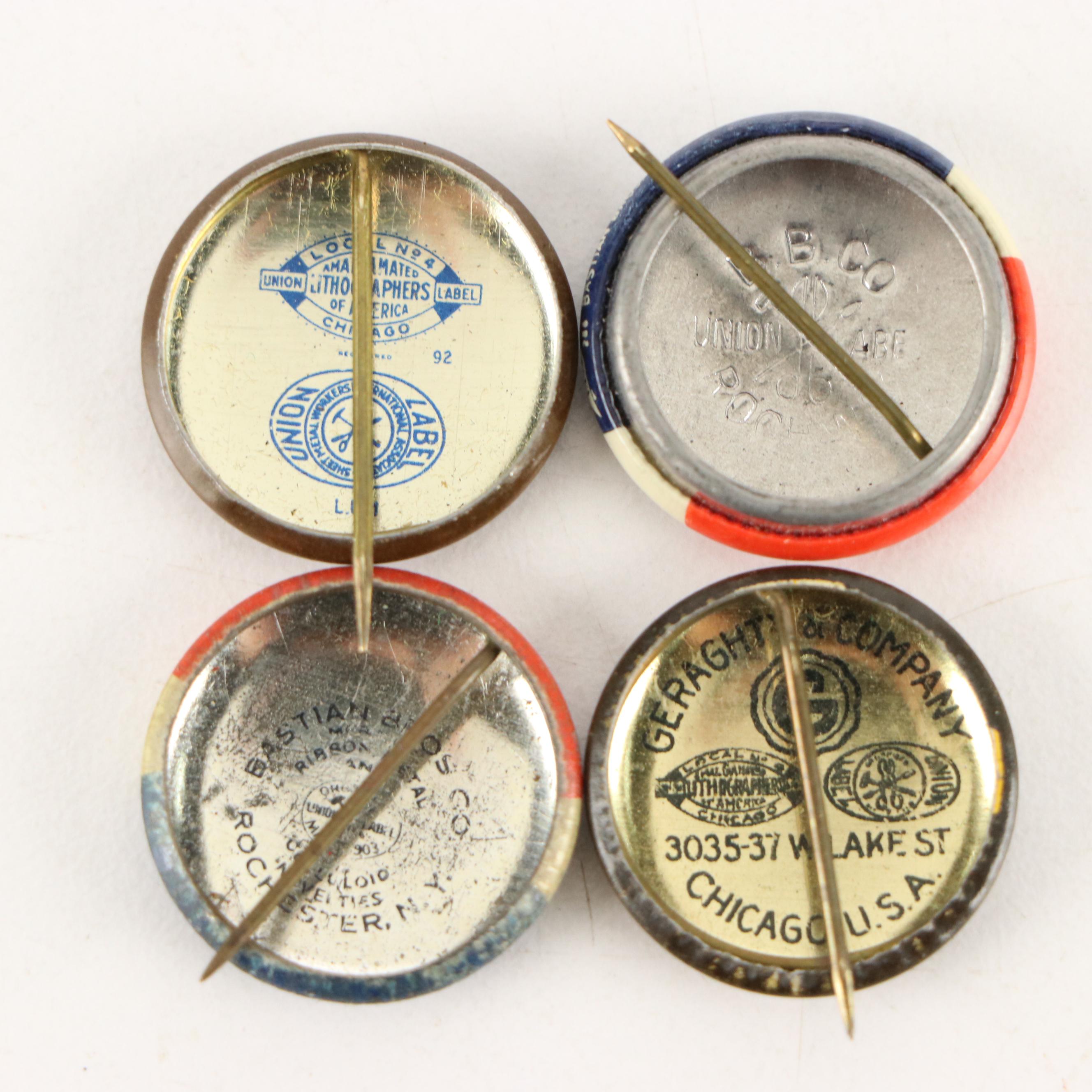 Franklin Roosevelt, Harry Truman, and Other Political Pinbacks