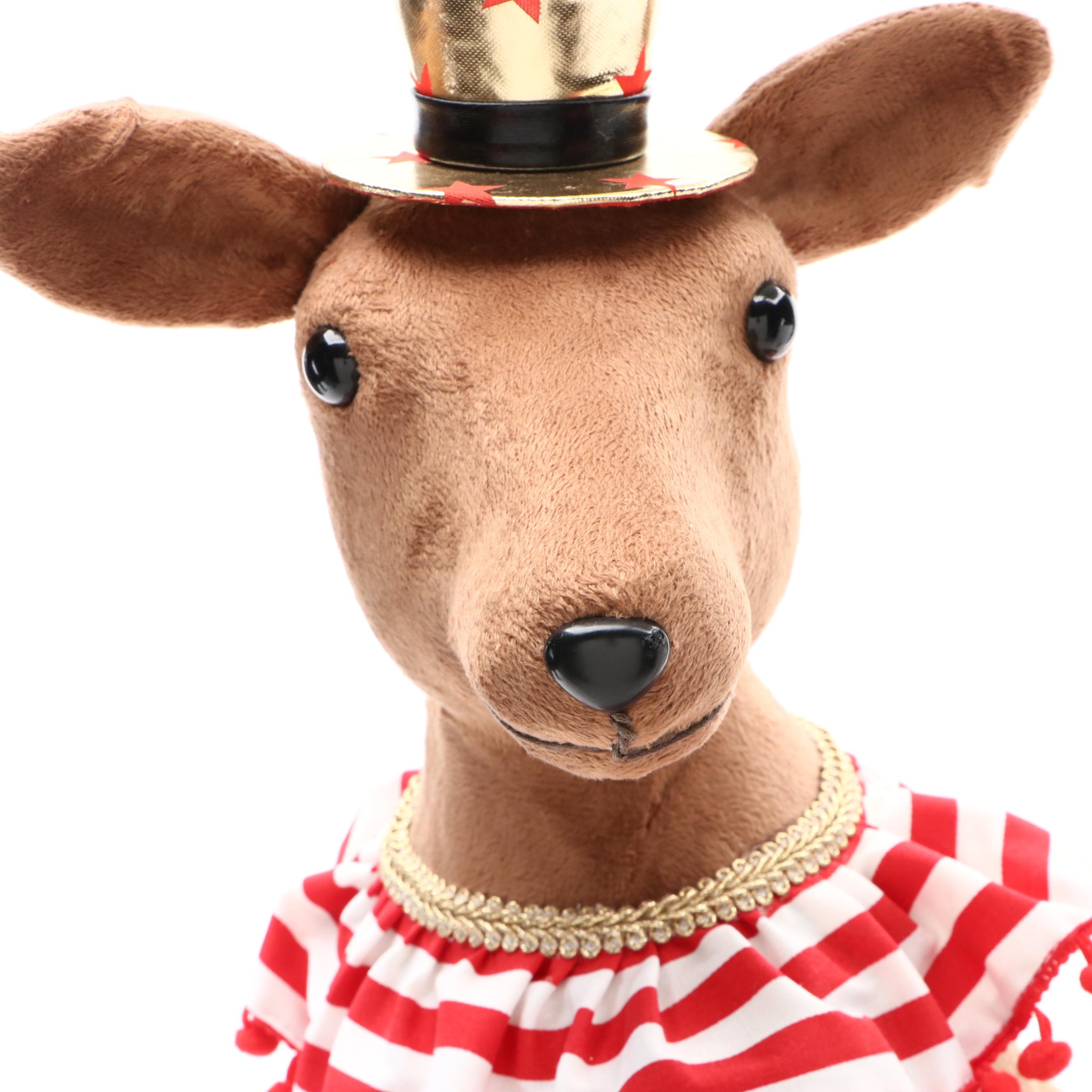 Stuffed Kangaroo with Top Hat