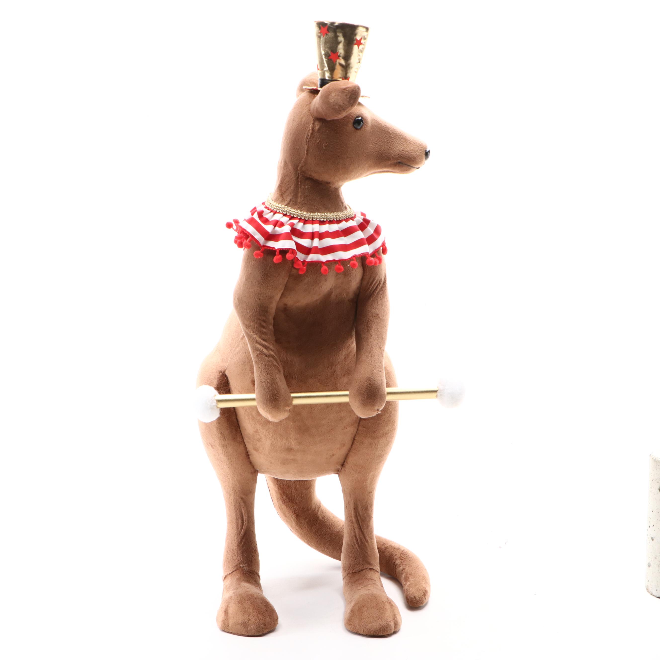 Stuffed Kangaroo with Top Hat