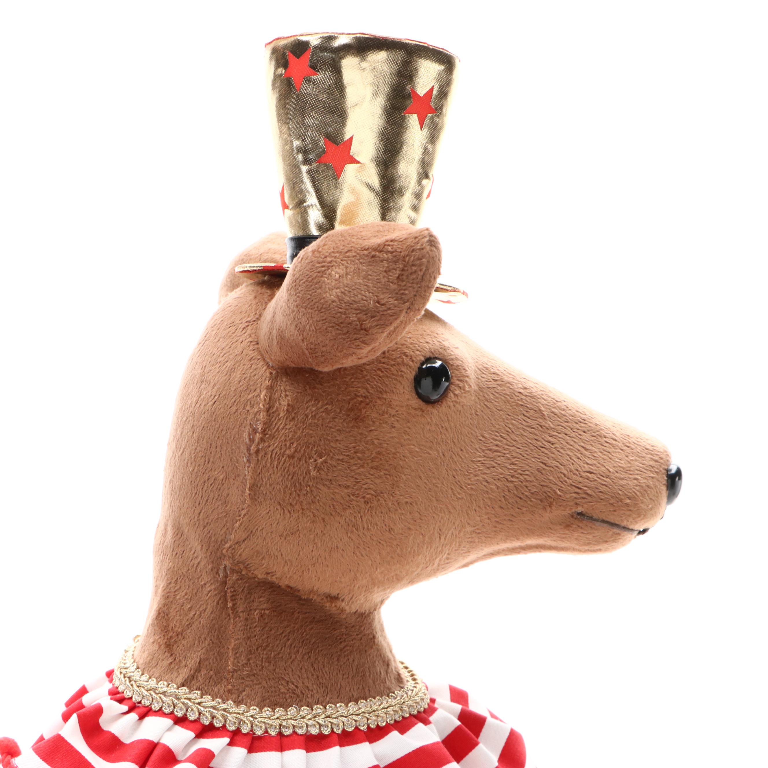 Stuffed Kangaroo with Top Hat