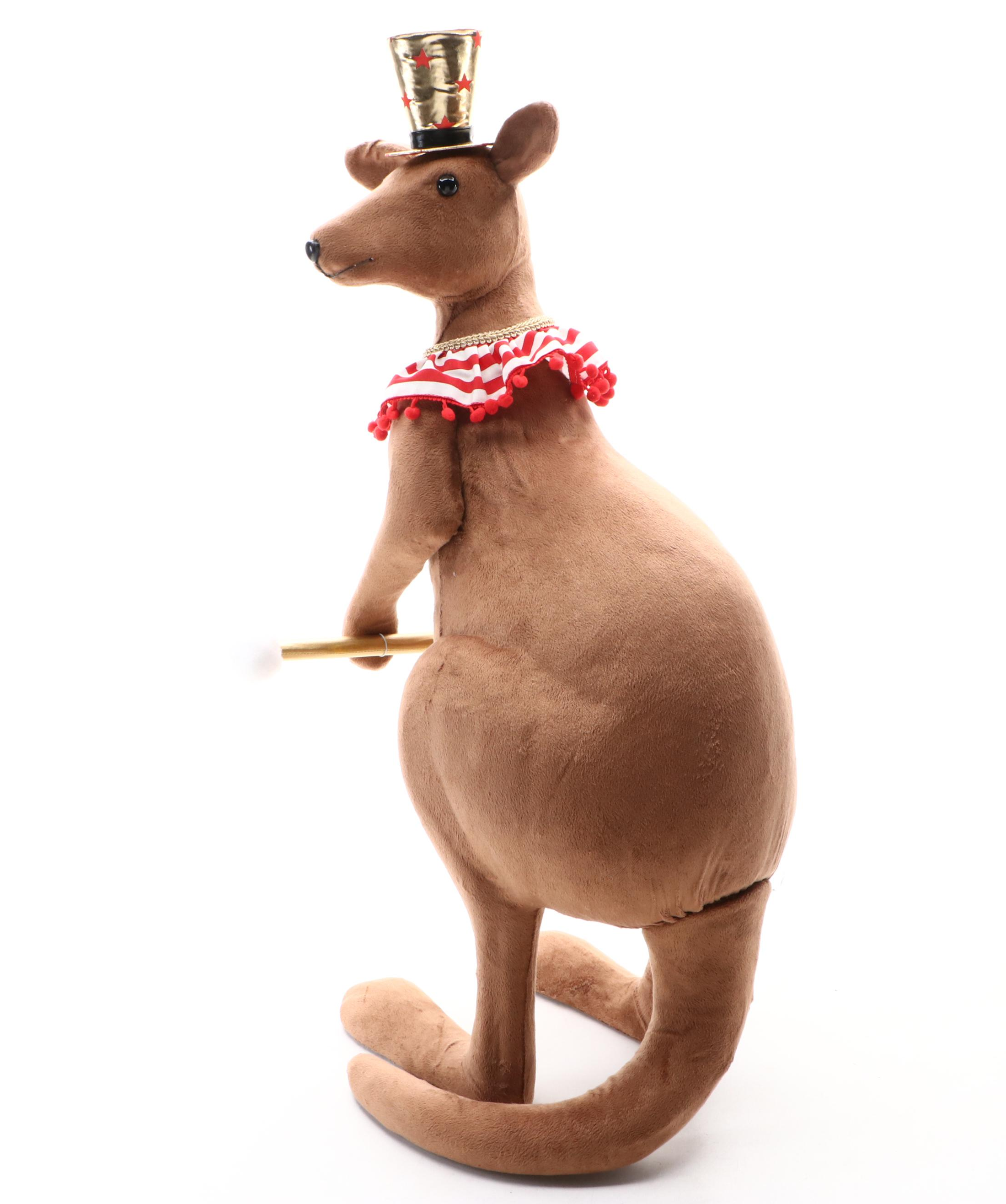 Stuffed Kangaroo with Top Hat