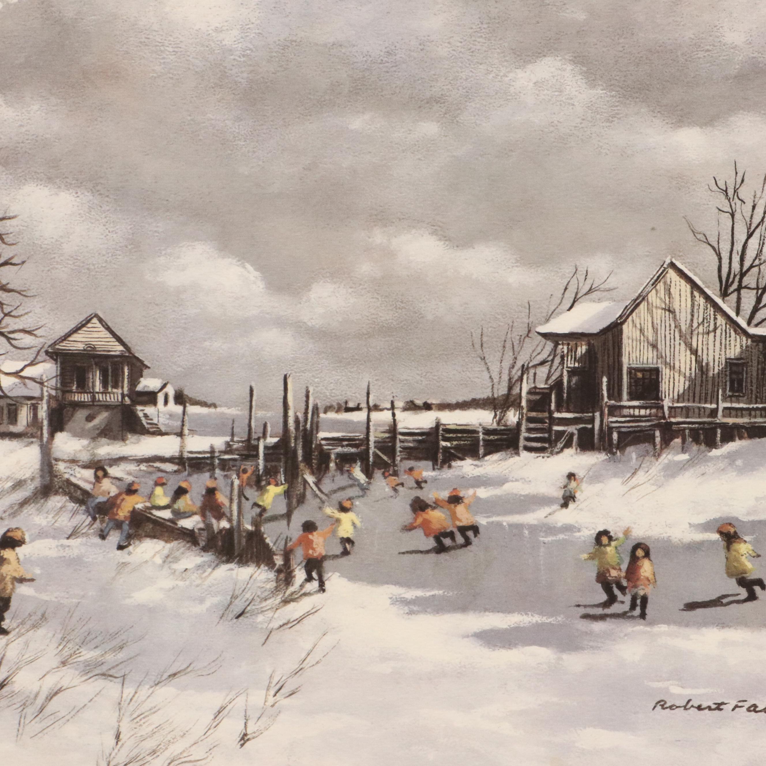 Robert Fabe Offset Lithograph Calendars for 1988 and 1989