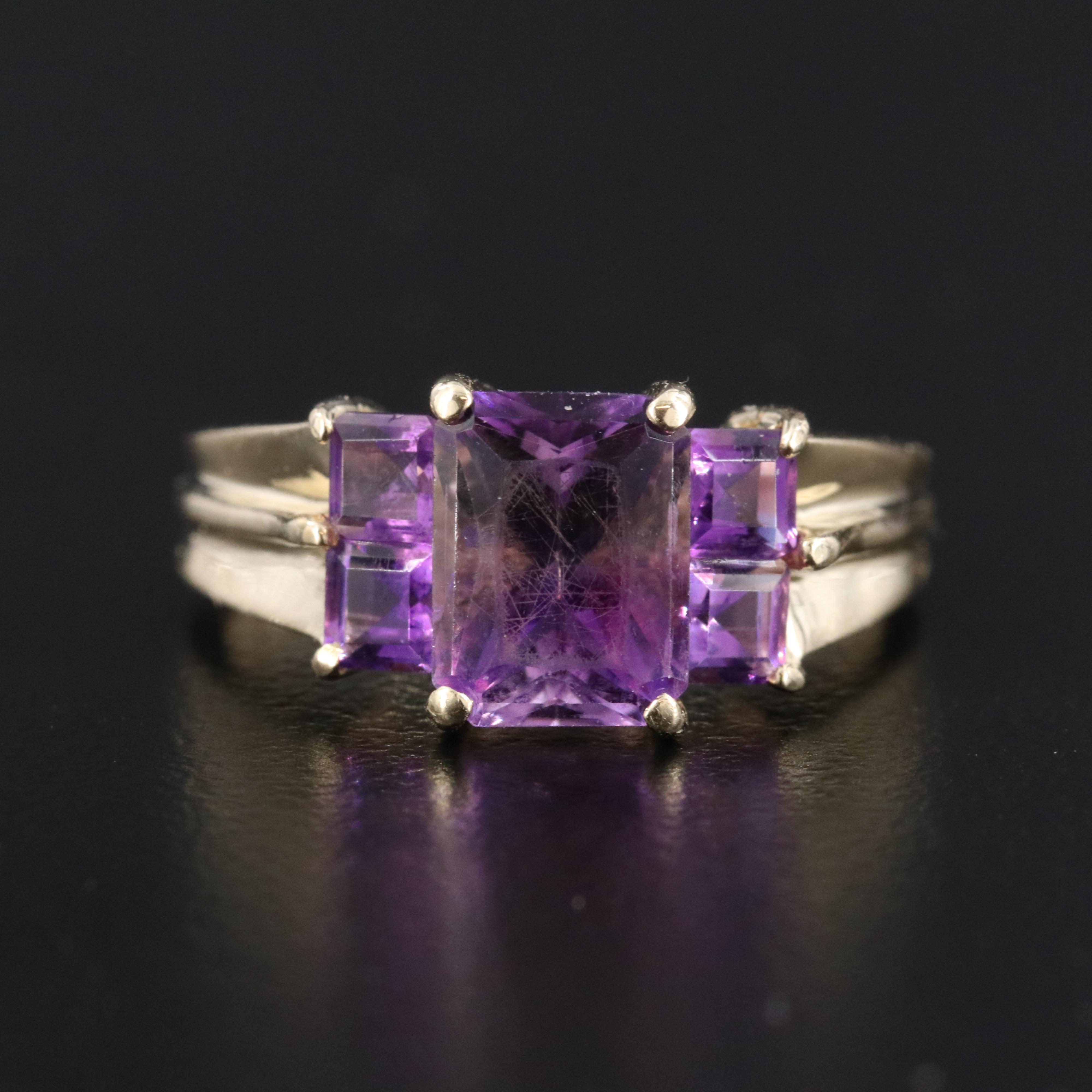 14K Amethyst Ring