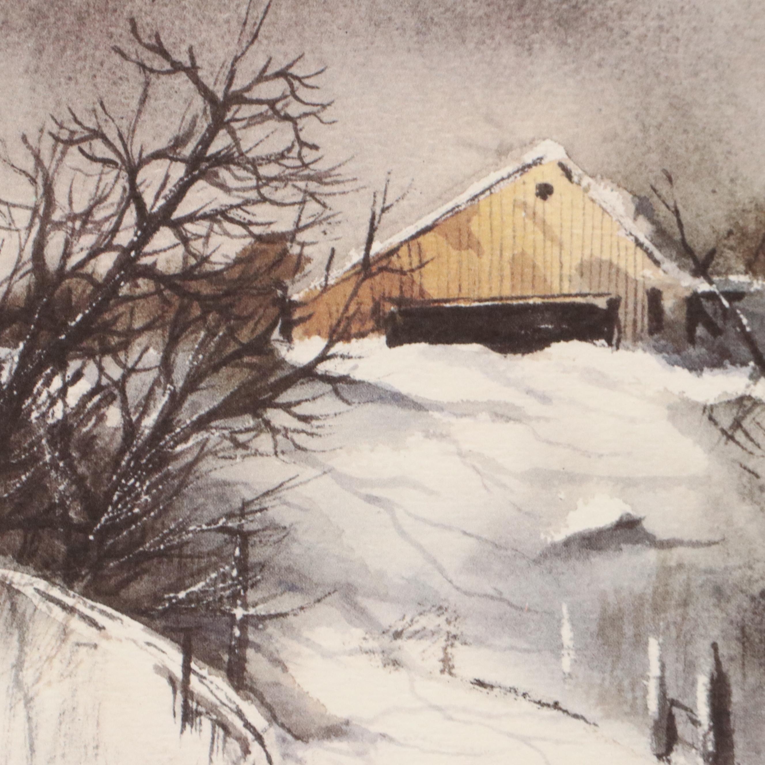 Robert Fabe Offset Lithograph Calendars for 1988 and 1989