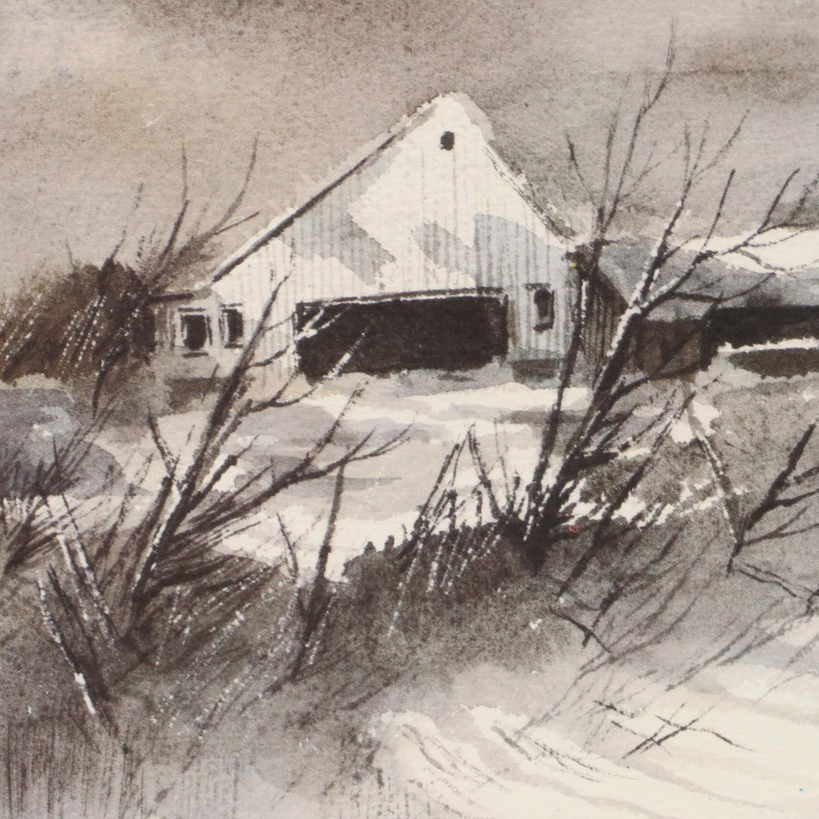 Robert Fabe Offset Lithograph Calendars for 1988 and 1989