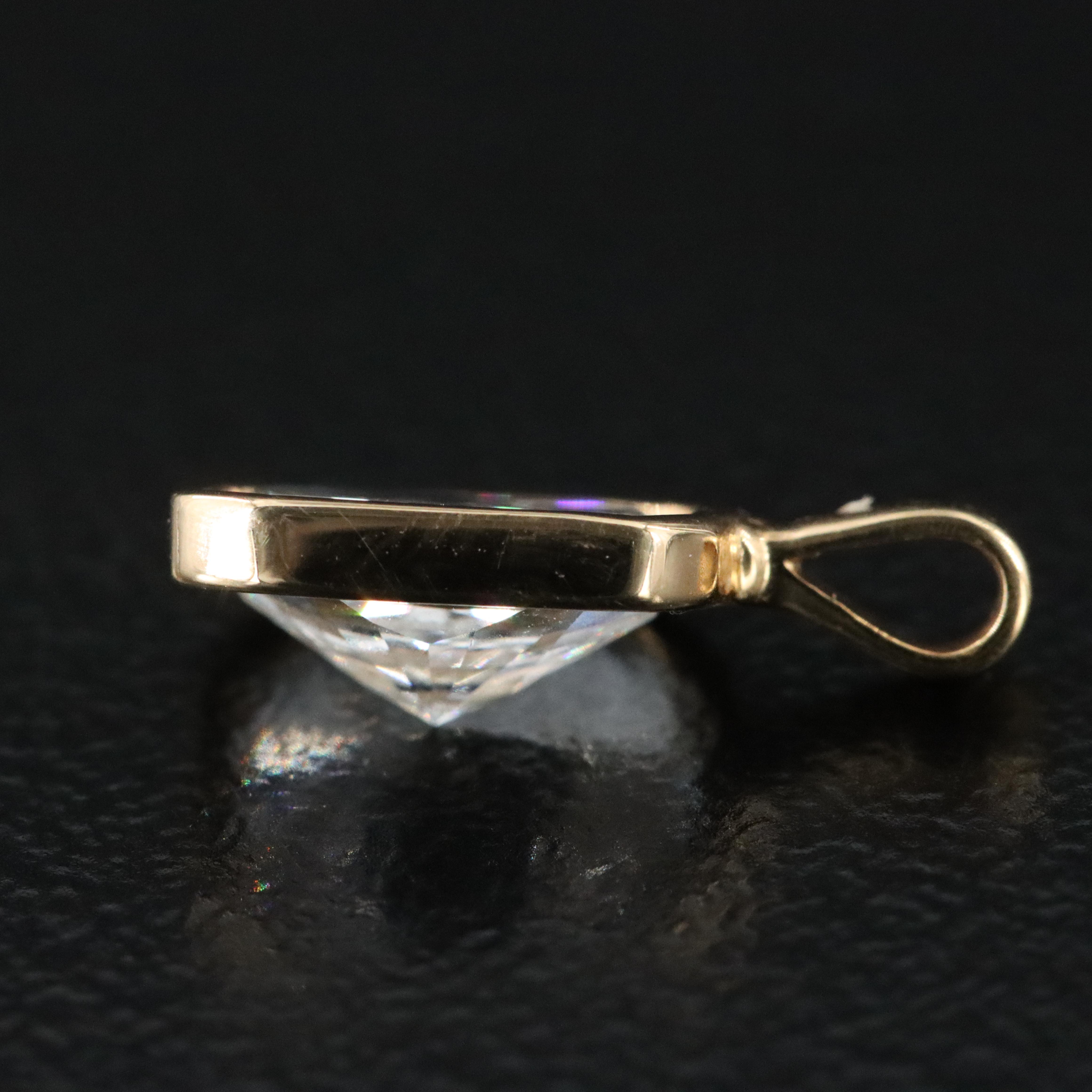 14K 1.03 CT Lab Grown Diamond Pendant