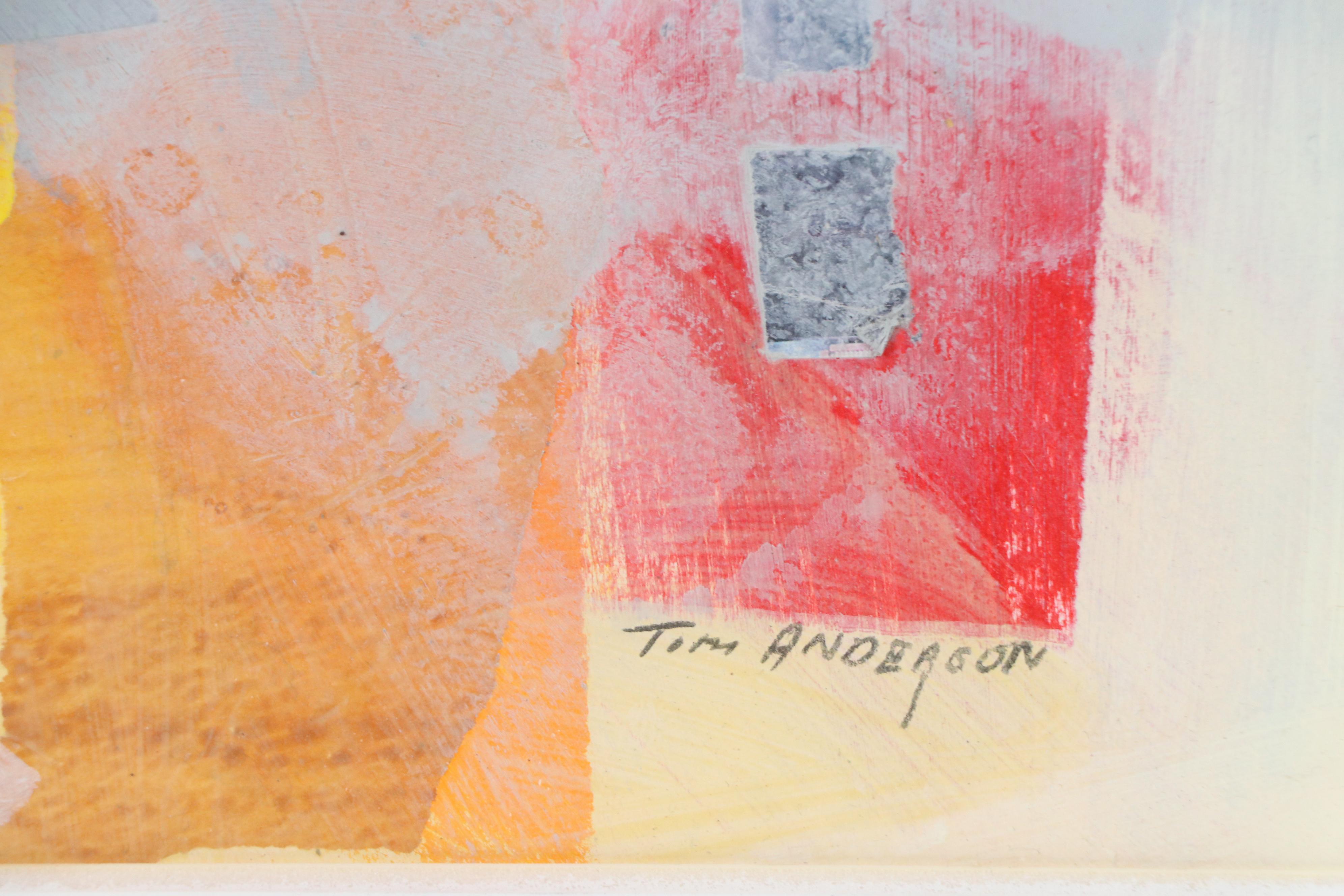 Tom Anderson Abstract Expressionistic Mixed Media Painting