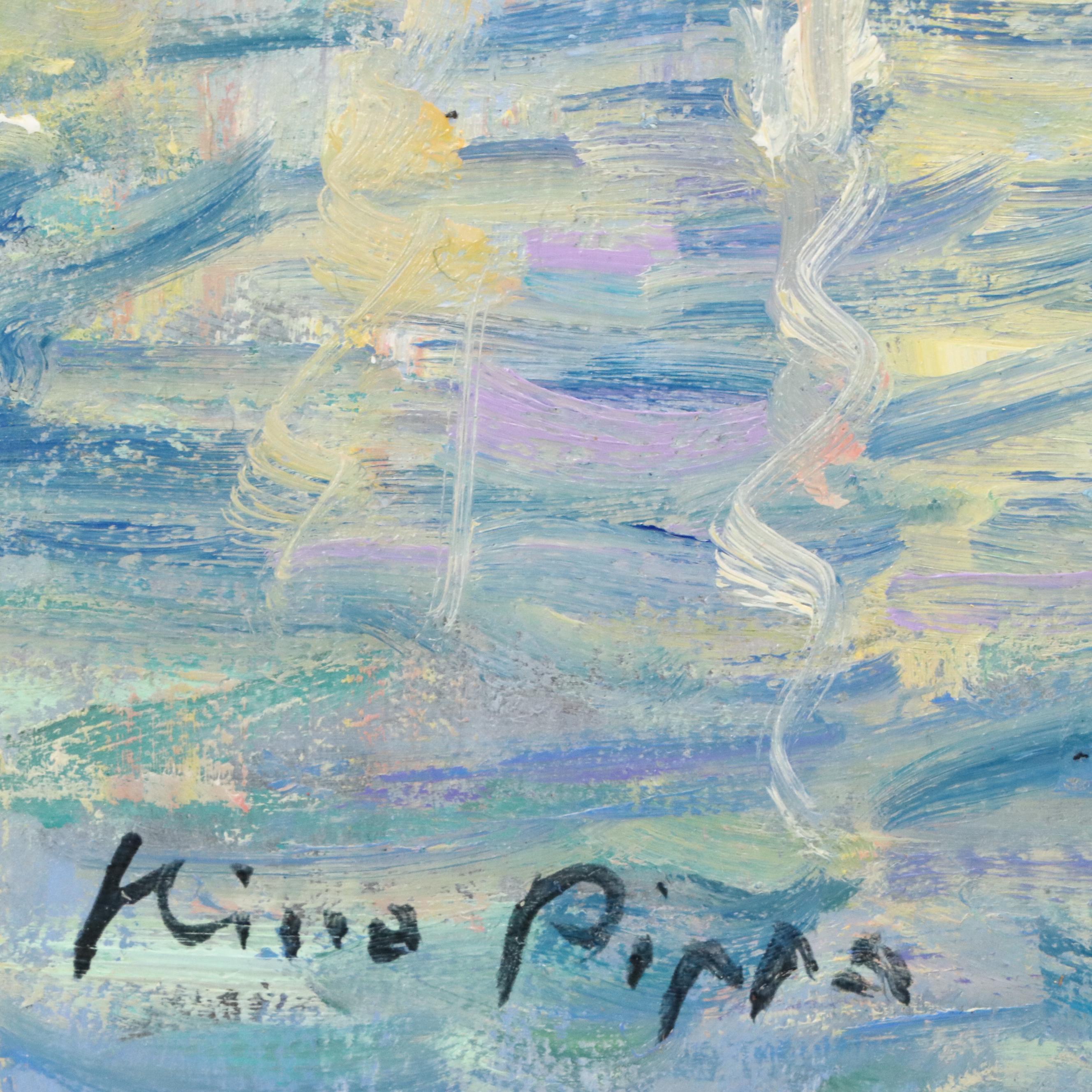 Nino Pippa Oil Painting "Honfleur Old Harbor," 2016