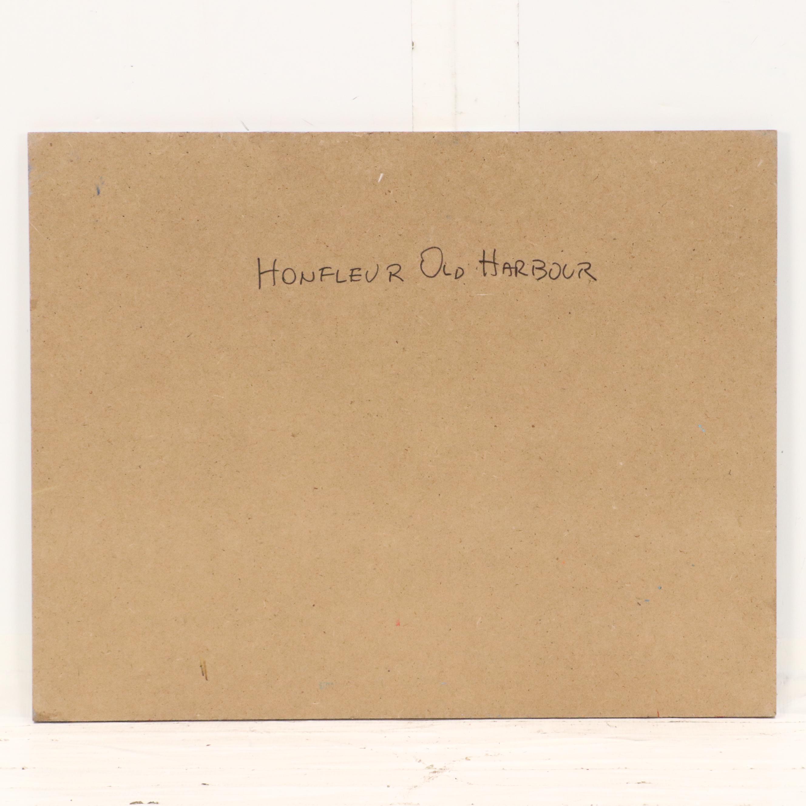 Nino Pippa Oil Painting "Honfleur Old Harbor," 2016